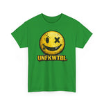 Graphic Tee — Distressed Yellow Smiley Face 