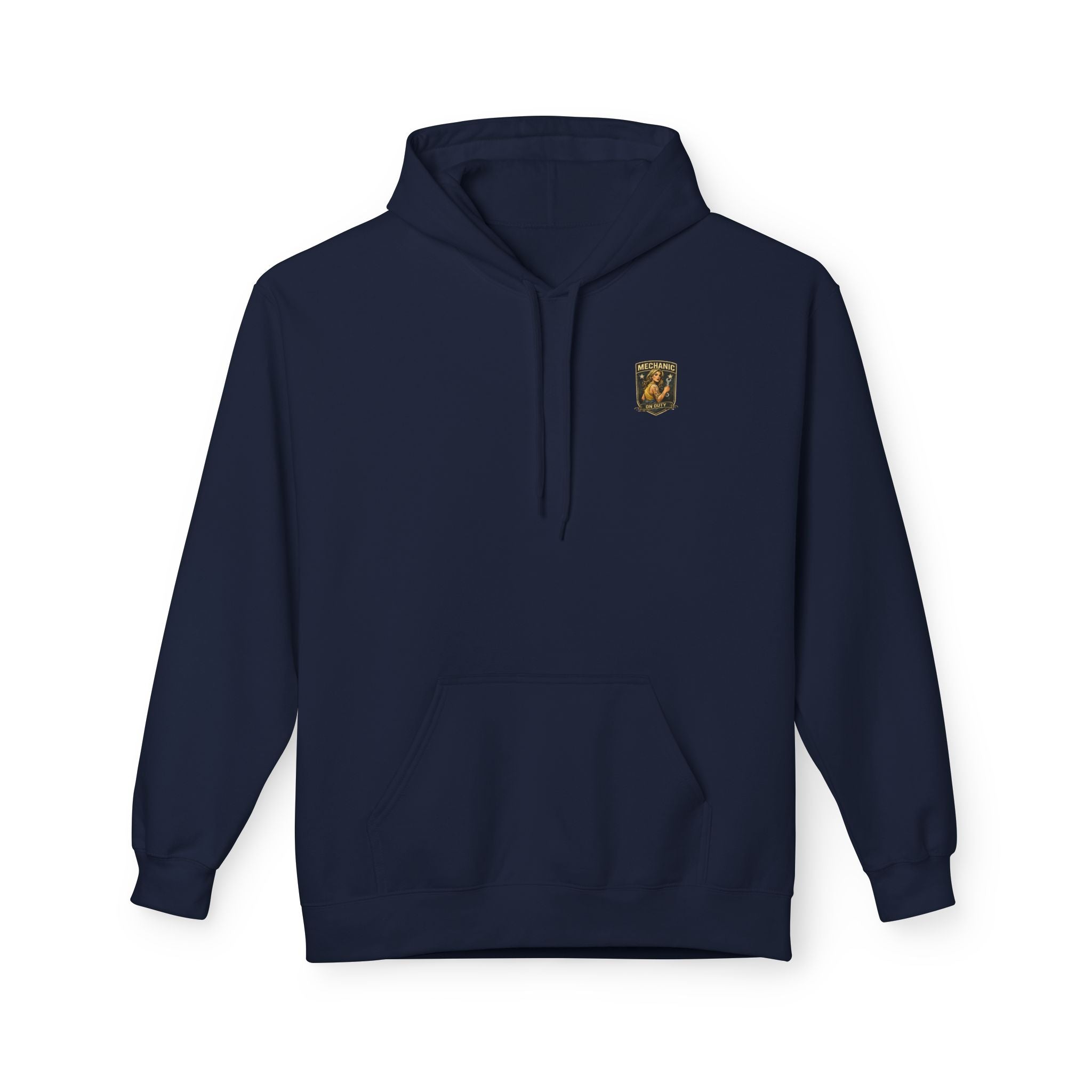 Mechanic Garage Hoodie — "Mechanic On Duty" Vintage Motorcycle Design