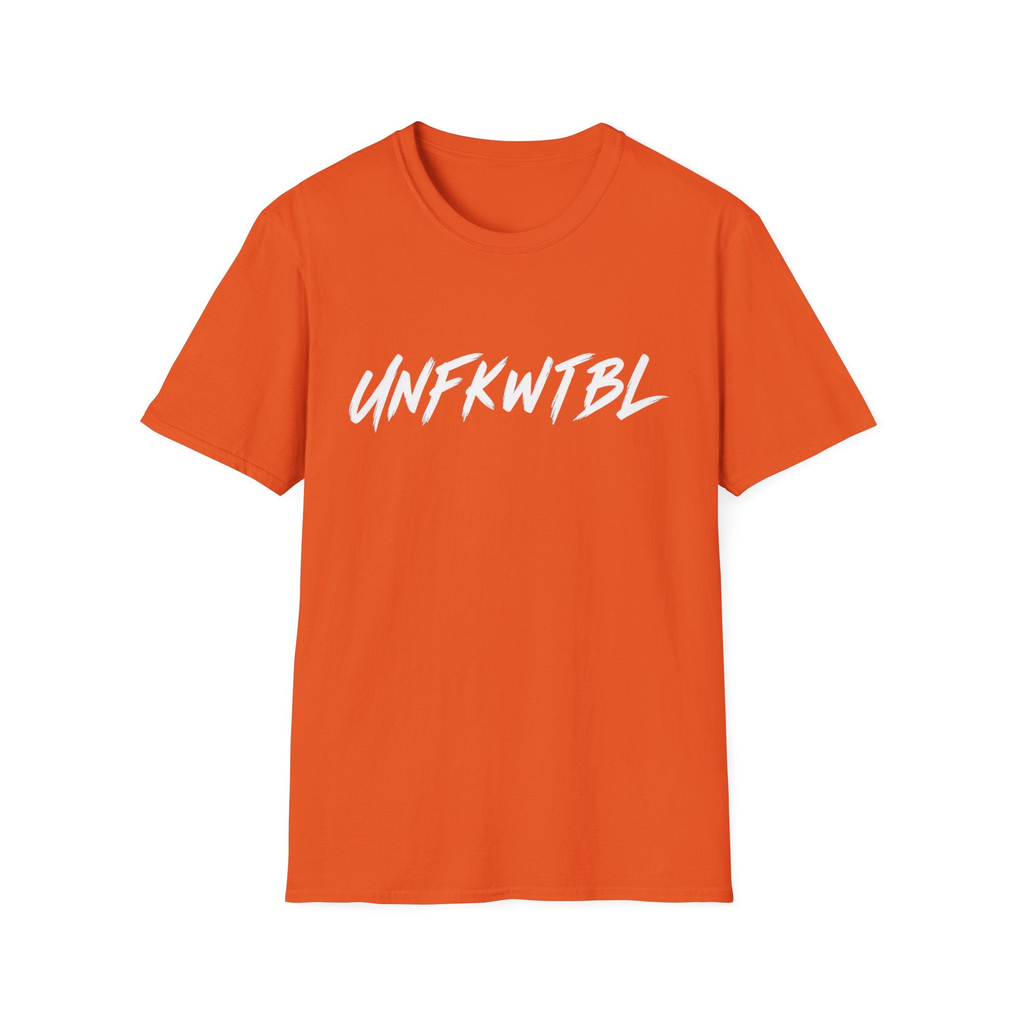 Unfkwtbl Graphic T‑Shirt — Bold White Script Tee