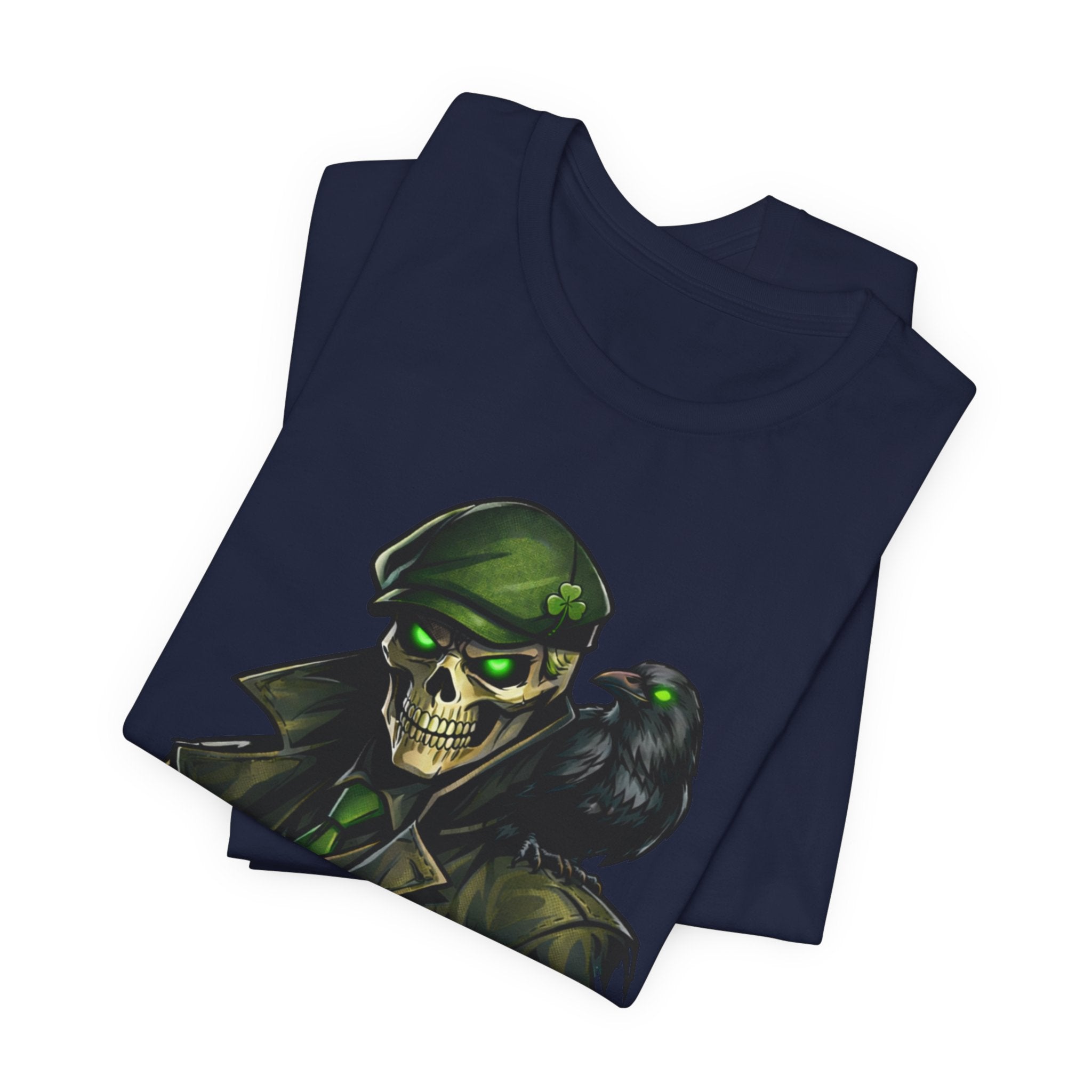 I Stand for the Silent Tee — Soldier Skull with Raven Graphic