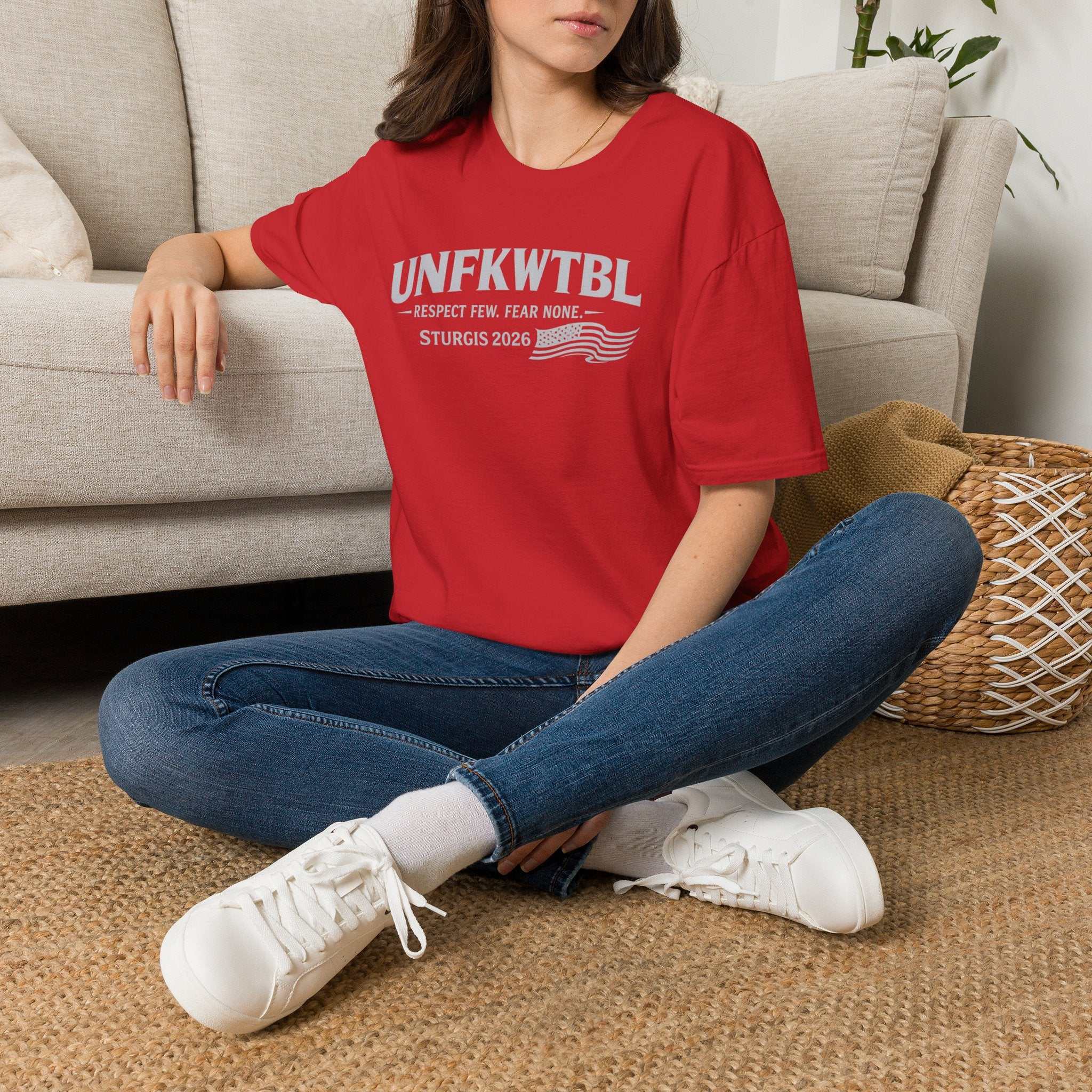 UNFKWTBL Sturgis 2026 T-Shirt — "Respect Few. Fear None." Biker Tee
