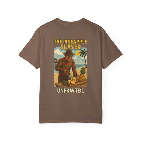 FREDDY KRUEGER Tropical Graphic Tee - The Pineapple Slayer, Vacation Shirt, Beachwear, Unisex Casual Top, Summer Tee, Gift for Foodies