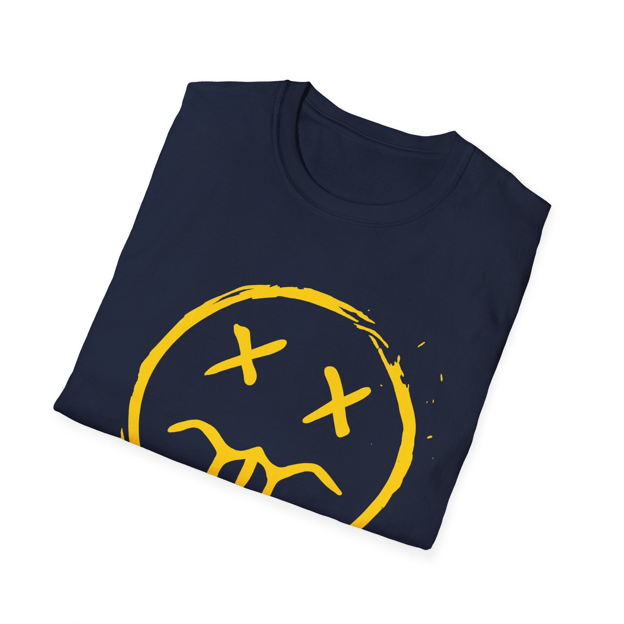 Smiley Face T-Shirt — Yellow Drip Graffiti Emoji Tee