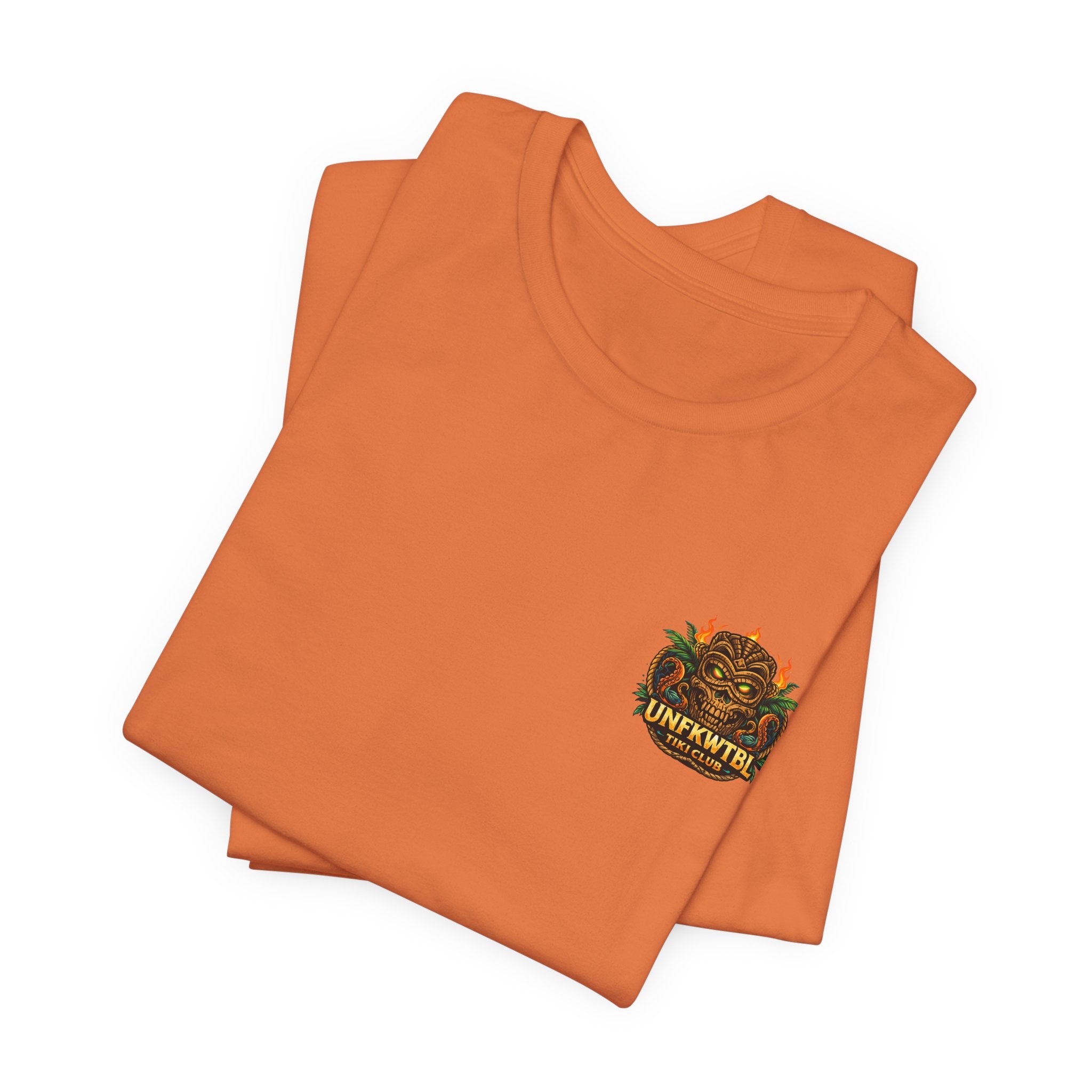 Tiki Mermaid T‑Shirt — Fiery Ocean Tattoo Style Graphic Tee