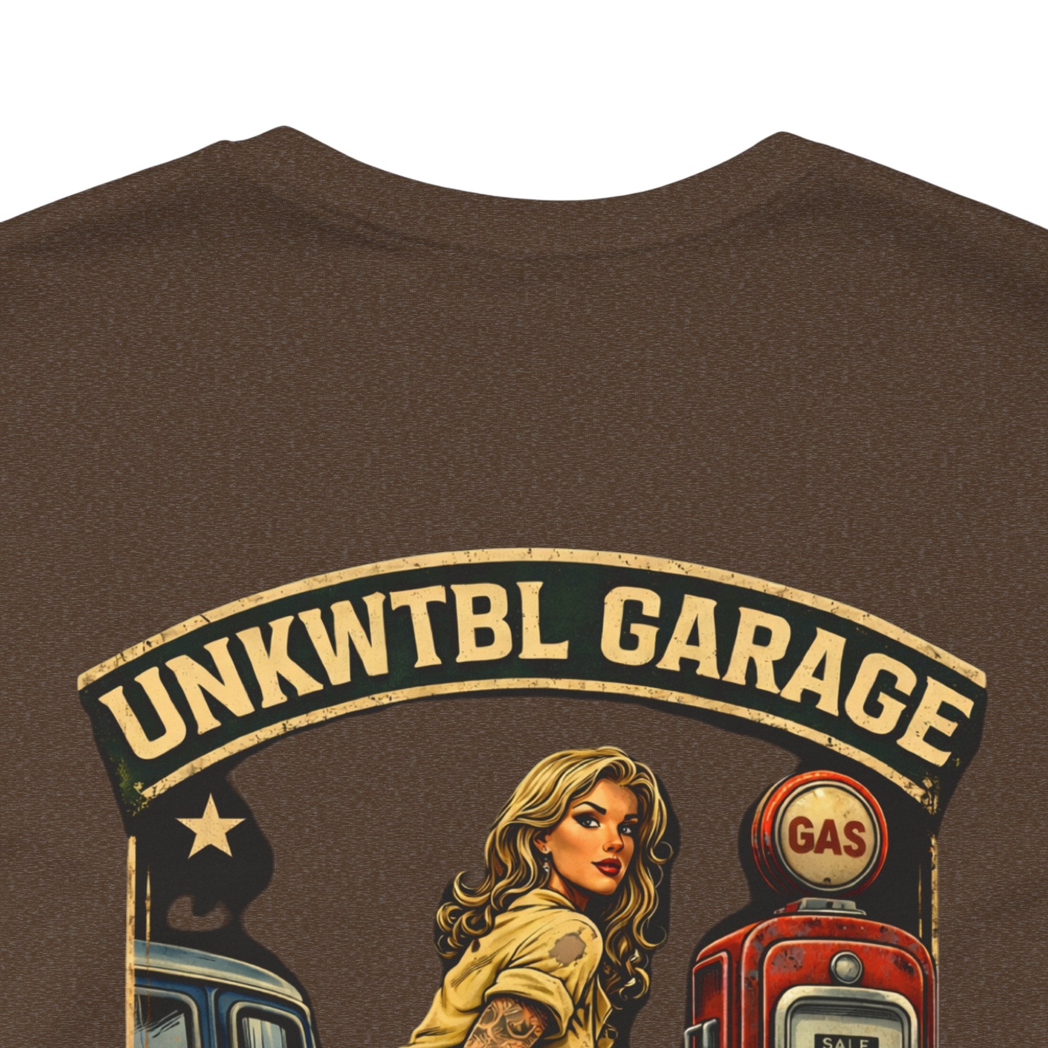 Mechanic On Duty Tee — Vintage Pinup Garage Shirt