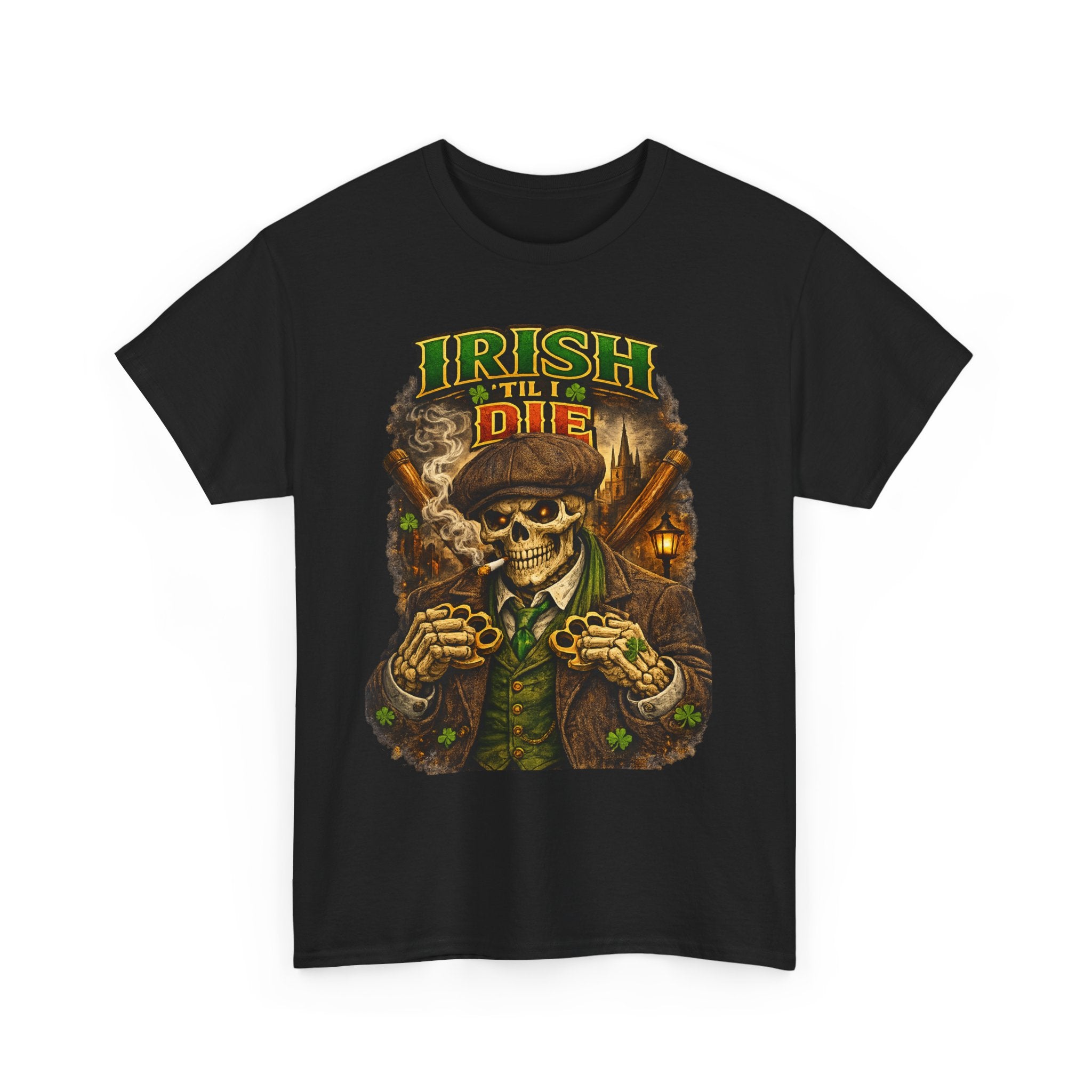 Irish 'Til I Die Skull T-Shirt — St. Patrick's Day Celtic Skeleton Tee