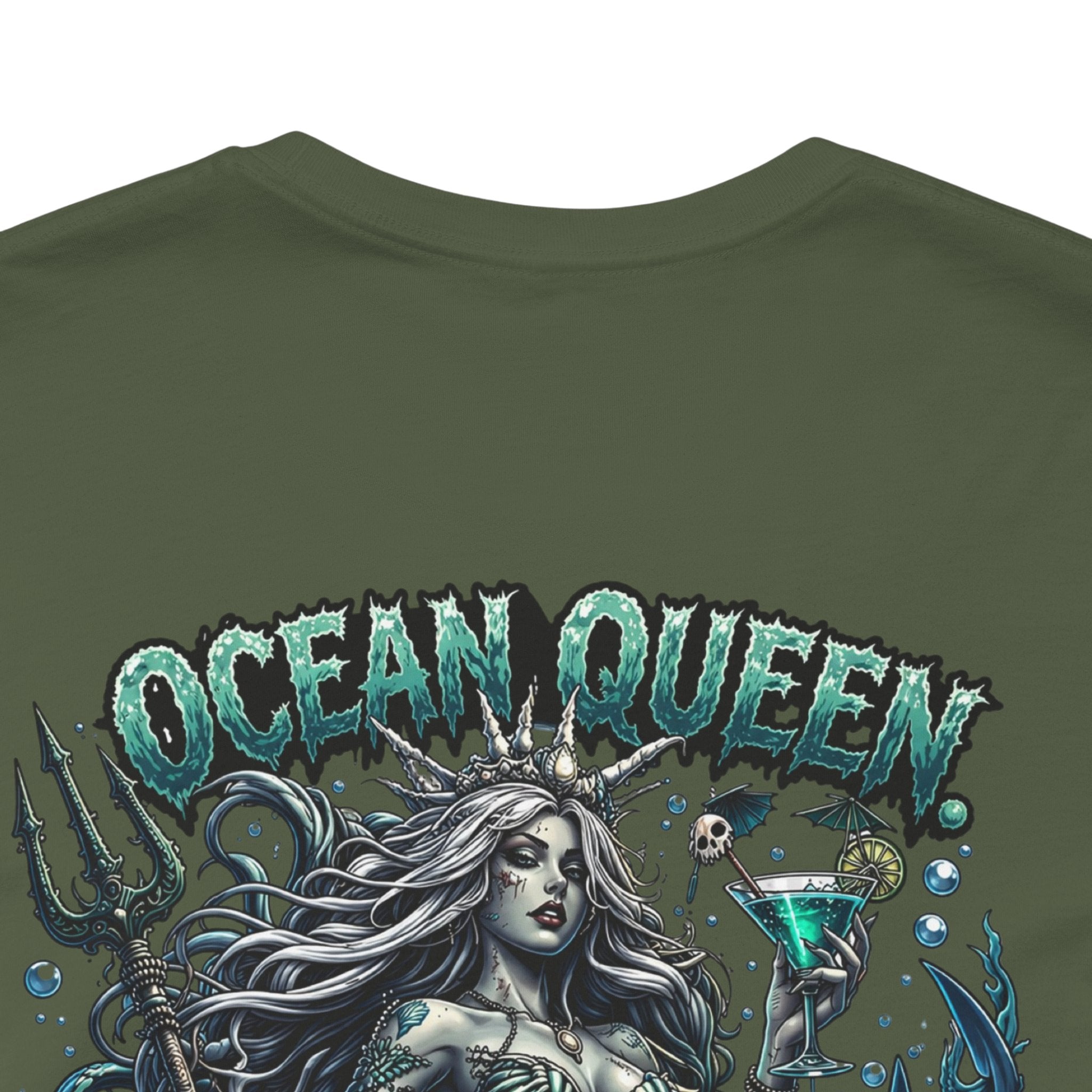 Ocean Queen Mermaid Tee — 'Ocean Queen' Graphic Short Sleeve Shirt