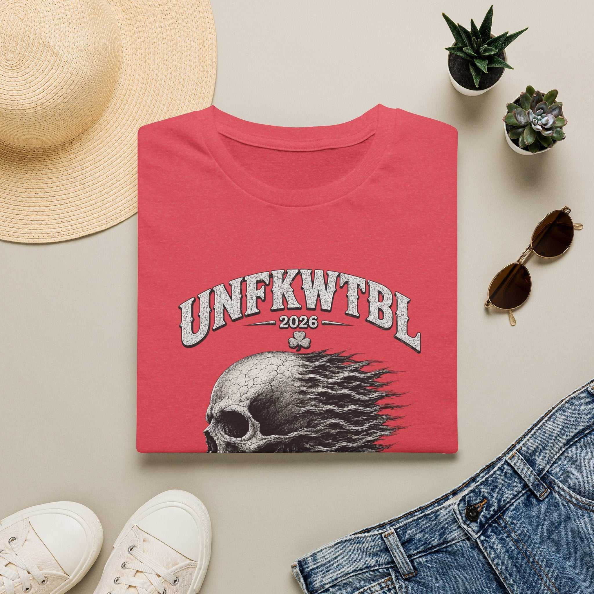 Skull Flame Sturgis T-Shirt — UNFKWTBL 2026 Motorcycle Rally Tee