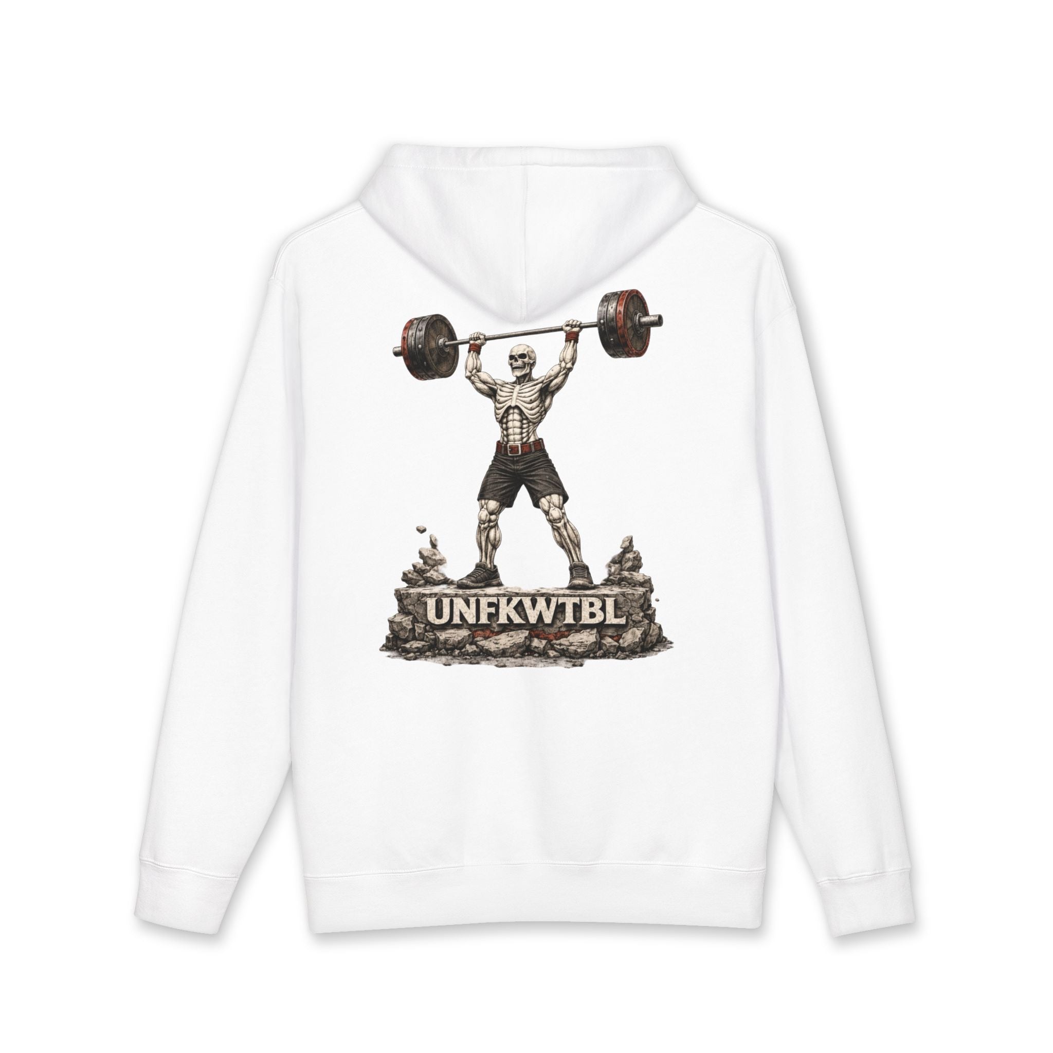 Weightlifter Skull Hoodie — UNFKWTBL Barbell Gym Hoodie
