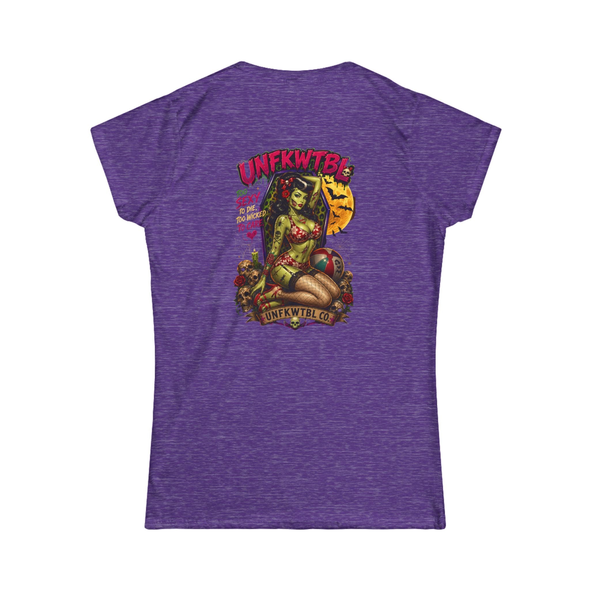 Zombie pinupWomen’s Tee - Classic White Softstyle Crewneck
