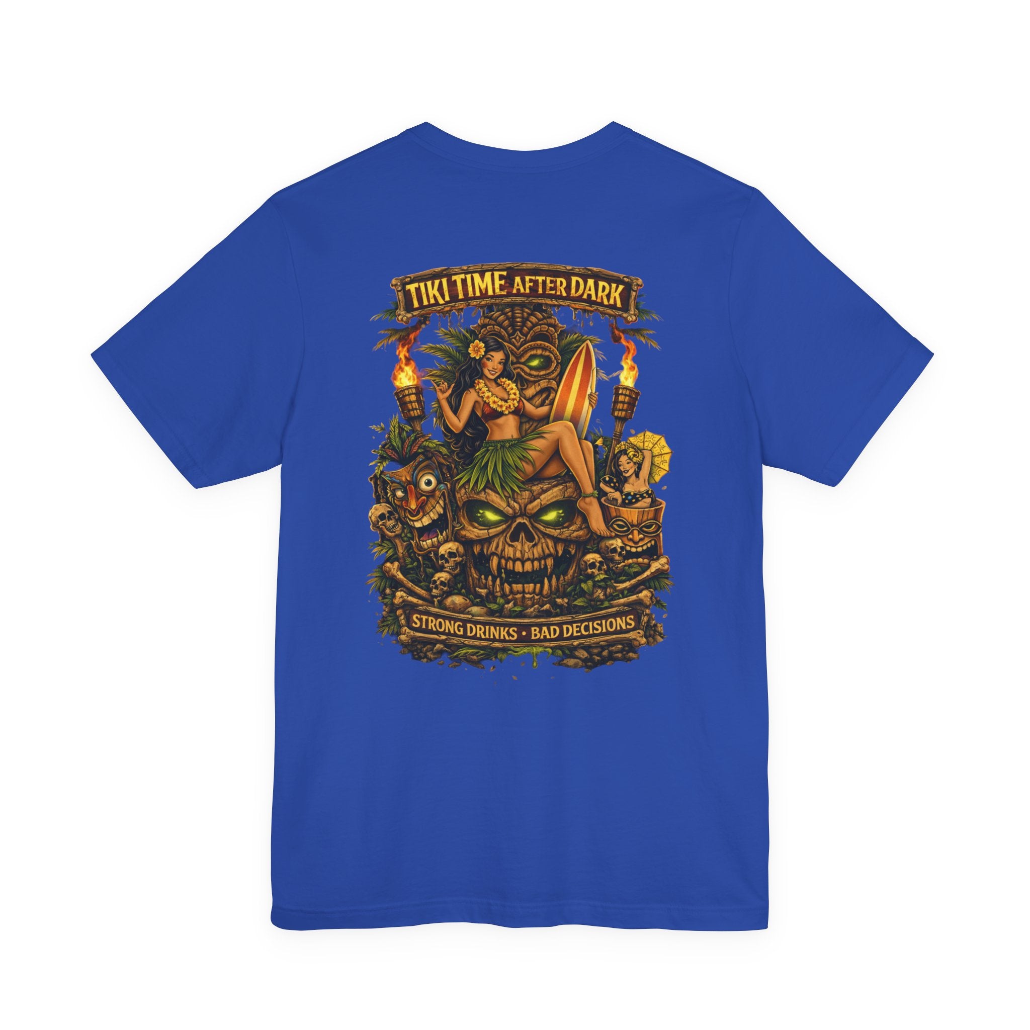 Tiki Time After Dark Tee — Vintage Tropical Bar Graphic T-Shirt