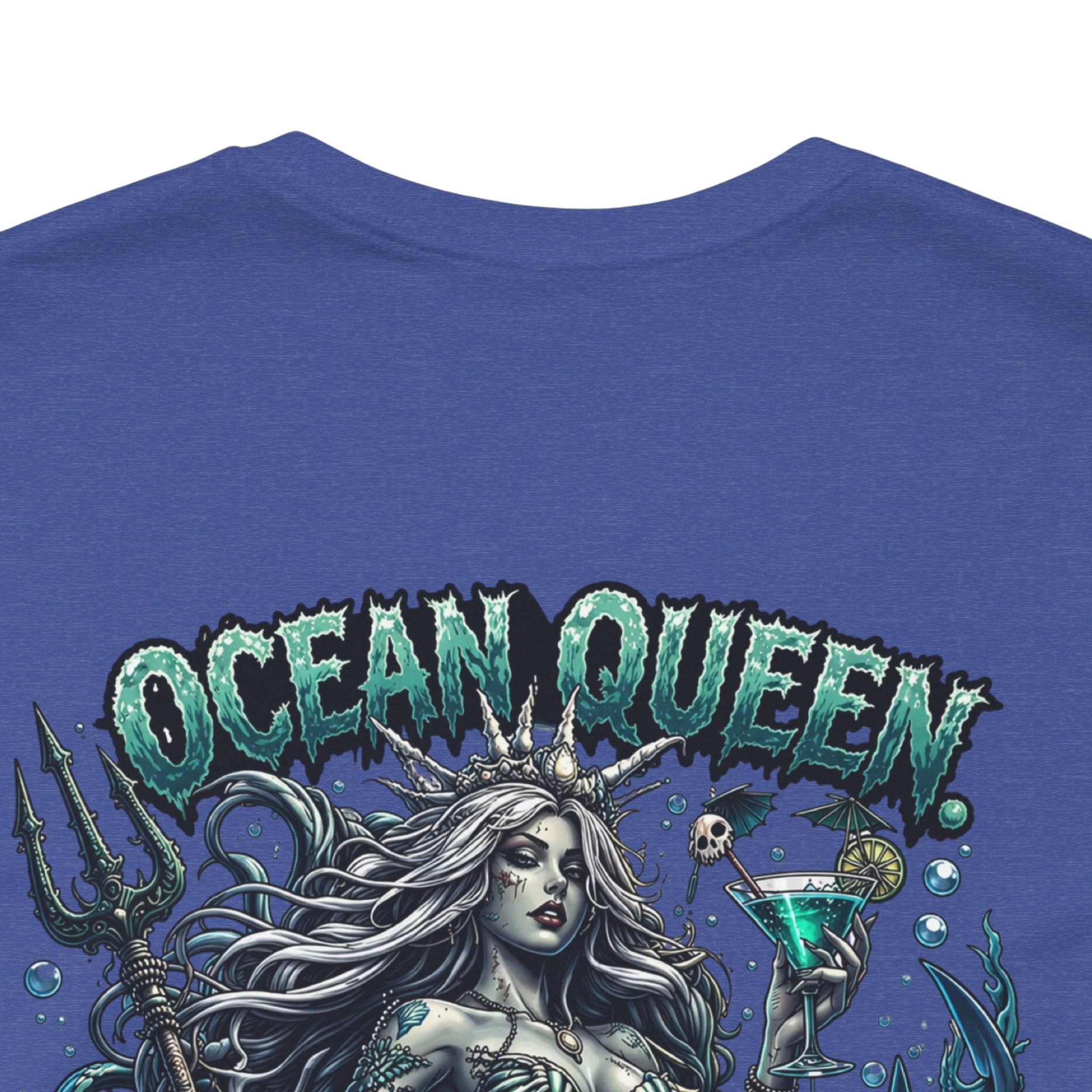 Ocean Queen Mermaid Tee — 'Ocean Queen' Graphic Short Sleeve Shirt