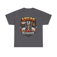 Vegas Raiders Skull Tee — Casino Poker Helmet Design