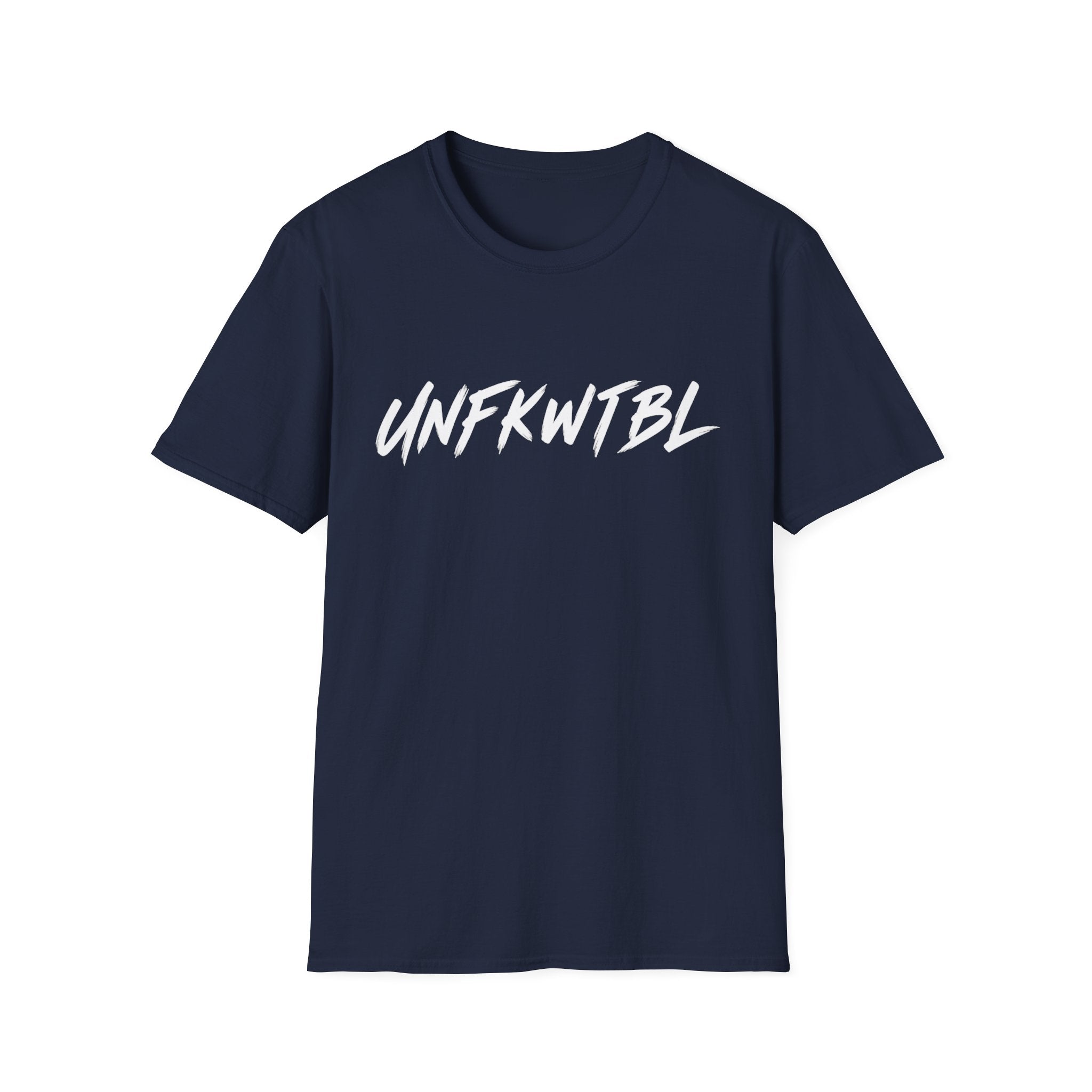 Unfkwtbl Graphic T‑Shirt — Bold White Script Tee