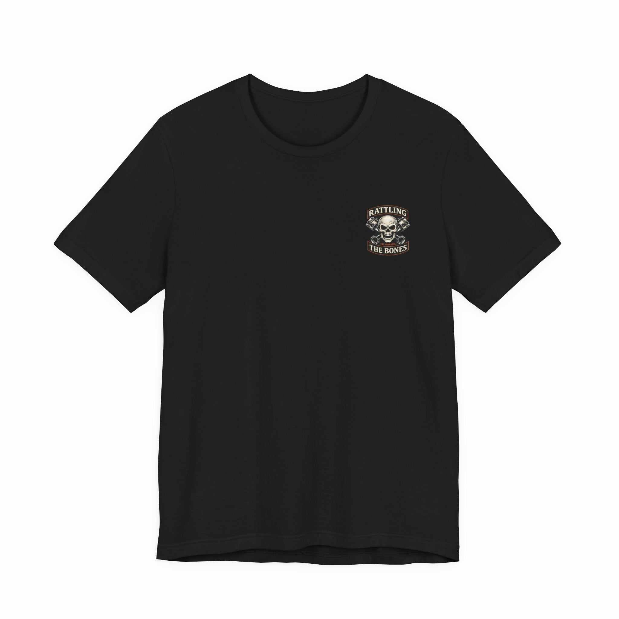 Motorcycle Skull Tee — "Loud Enough to Wake the Dead" Biker T-Shirt