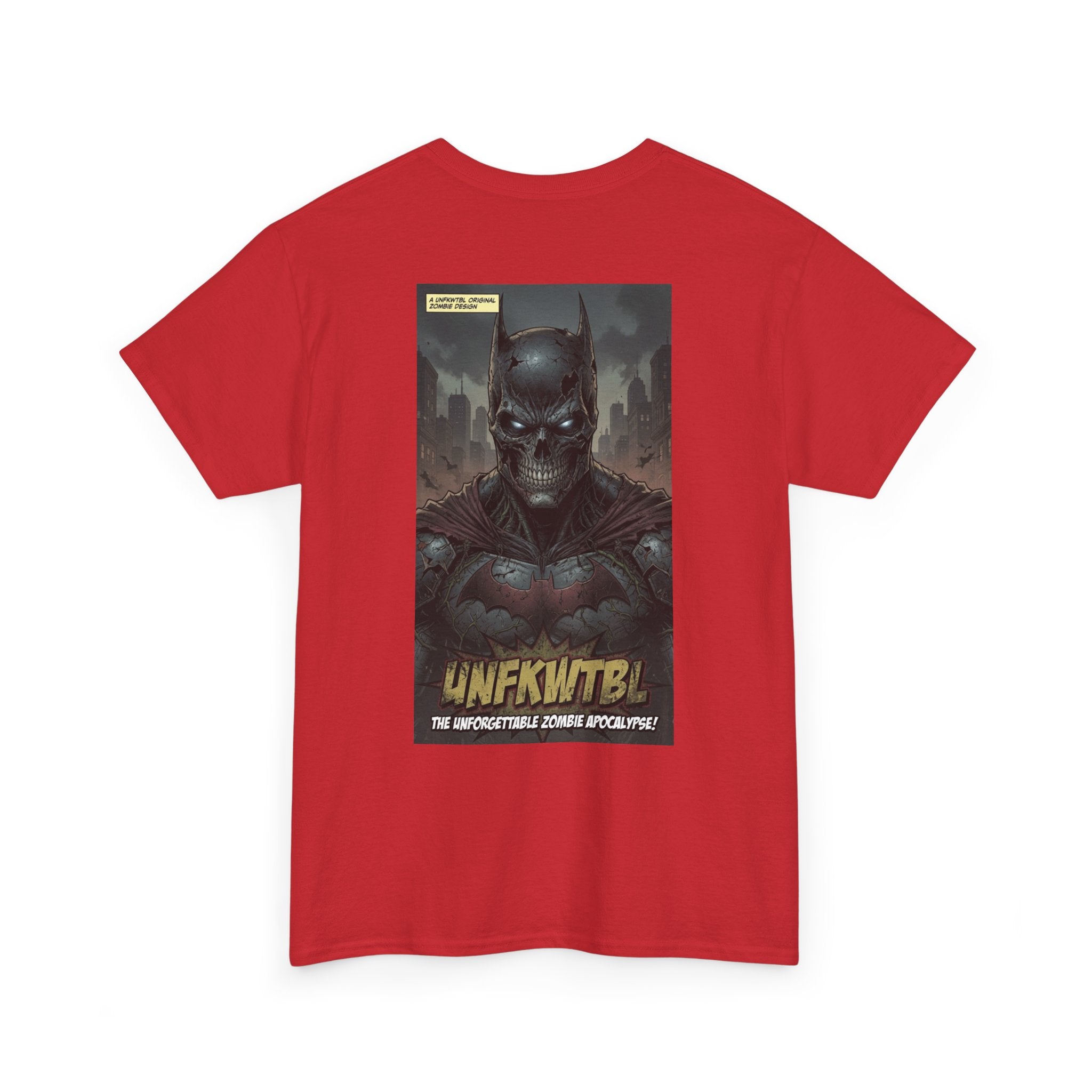 Zombie Apocalypse Dark warrior Graphic Tee — "UNFKWTBL" Retro Comic Poster T-Shirt