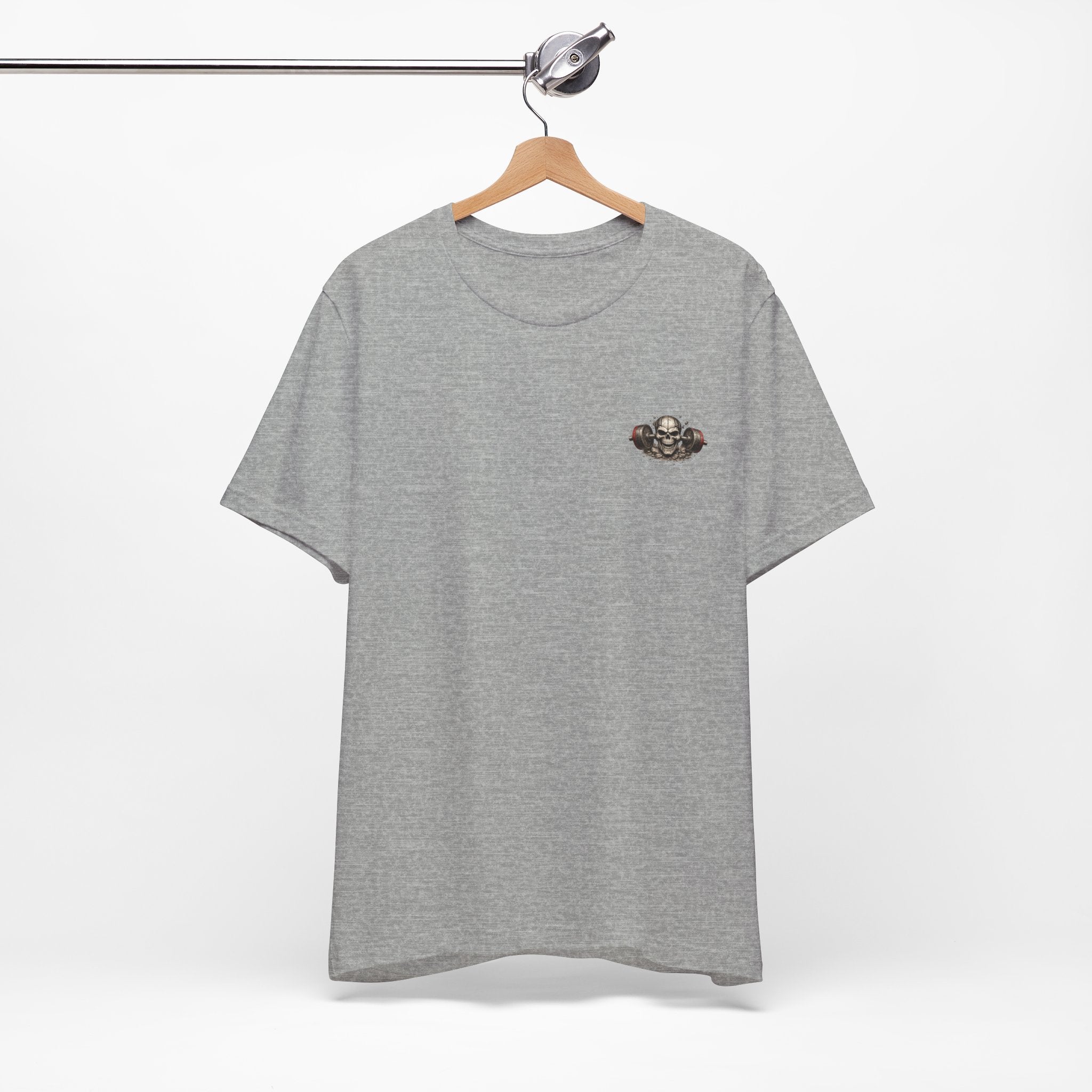 Weightlifting Tee — Vintage Bench Press Skull Design (UNFKWTBL)