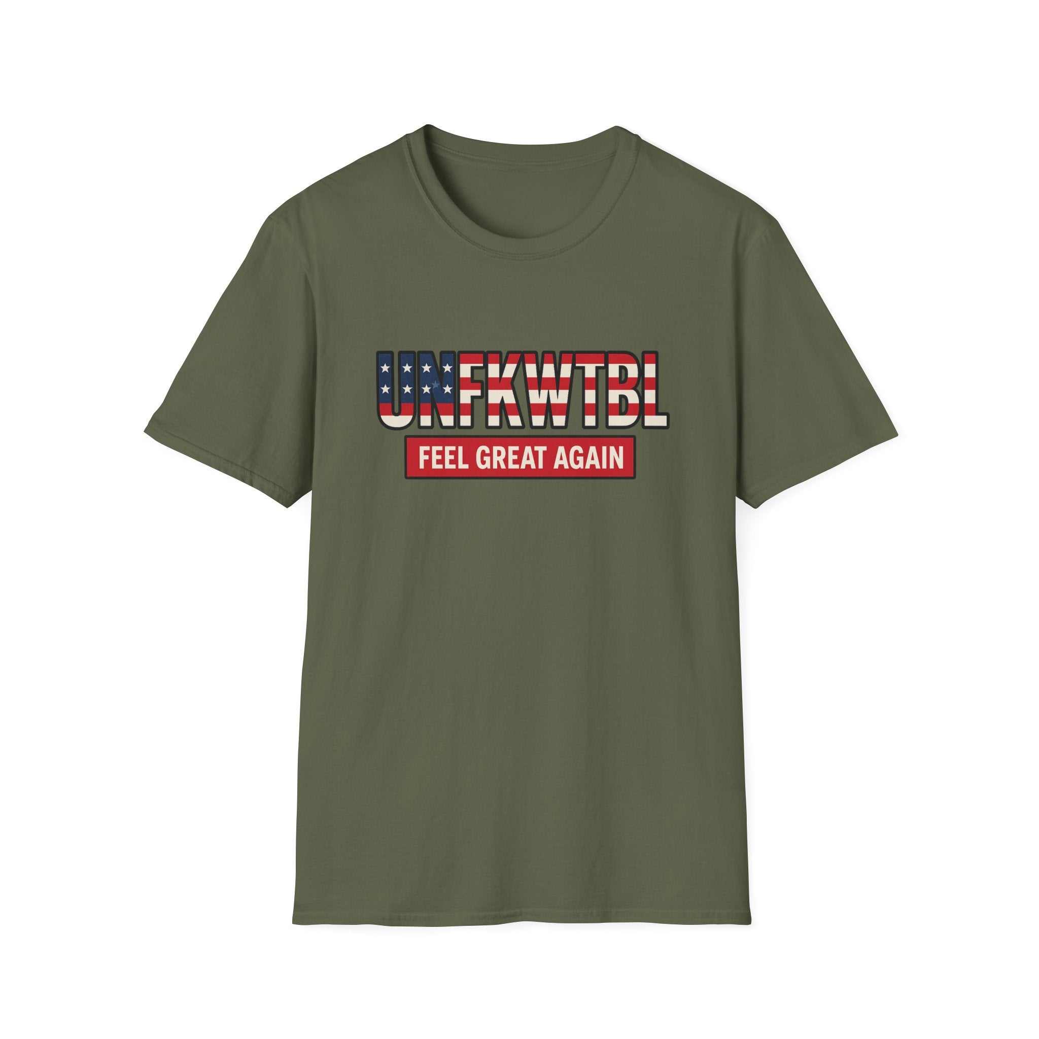 T-Shirt — "FEEL GREAT AGAIN" American Flag Graphic