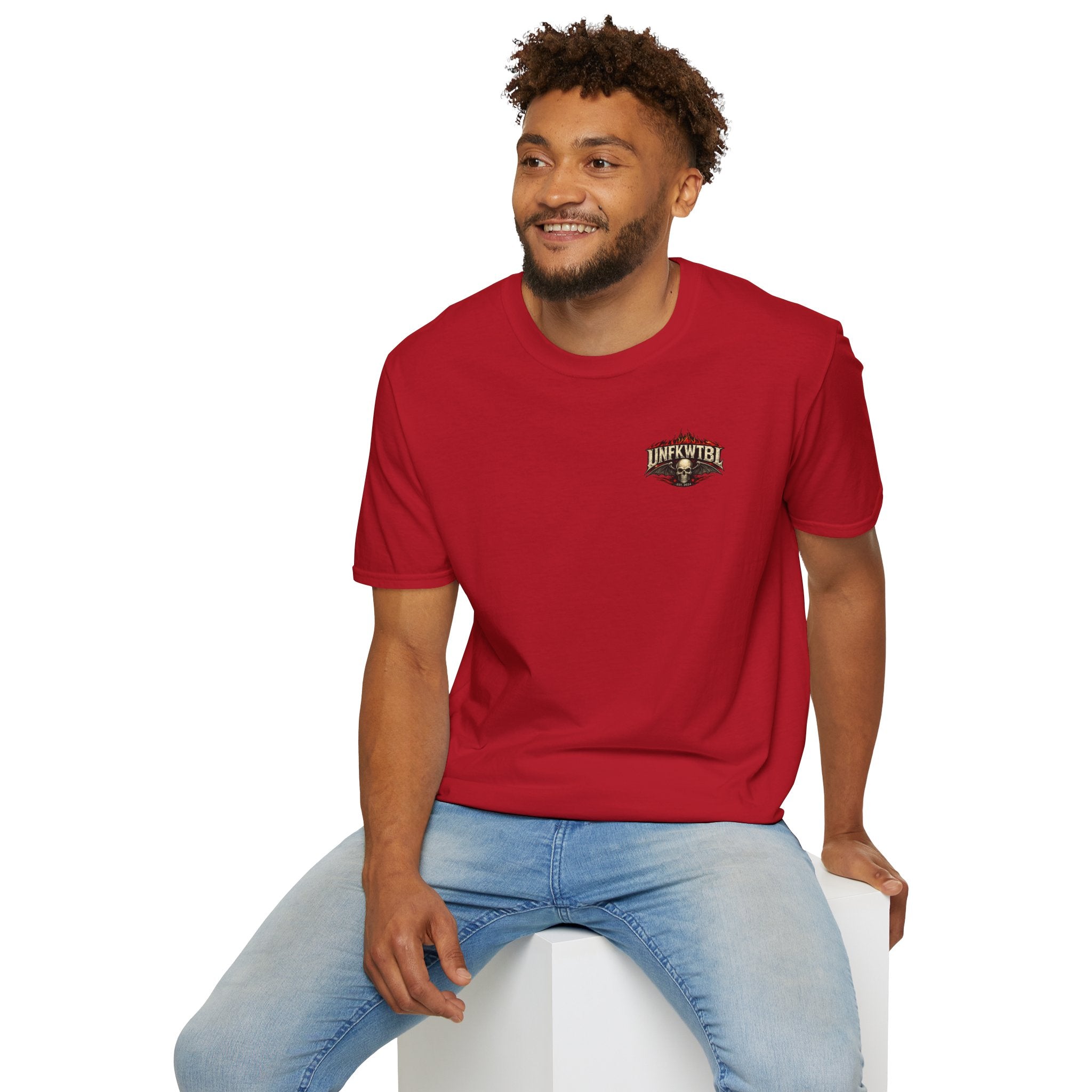 Graphic T-Shirt — 'UNFKWTBL' Vintage Rock Skull Design