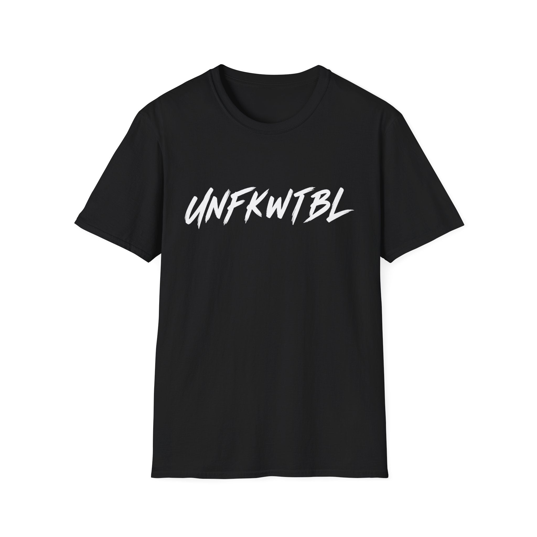 Unfkwtbl Graphic T‑Shirt — Bold White Script Tee