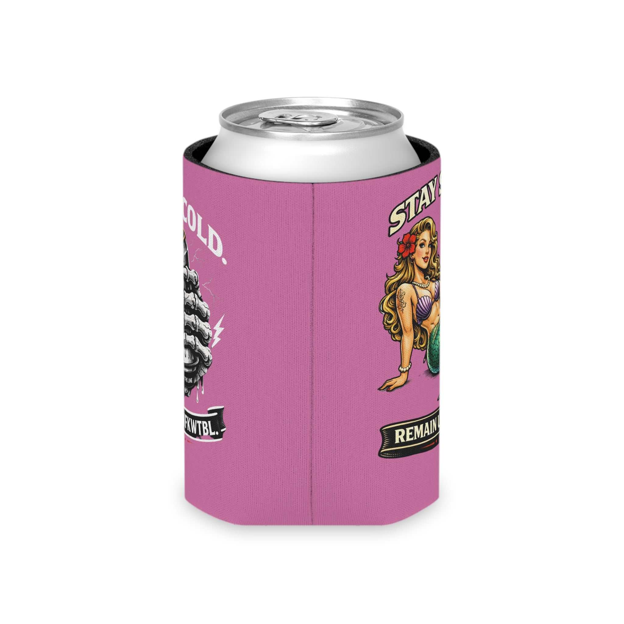 Can Cooler — "Stay Salty / Stay Cold" Mermaids & Skeleton Beer Koozie