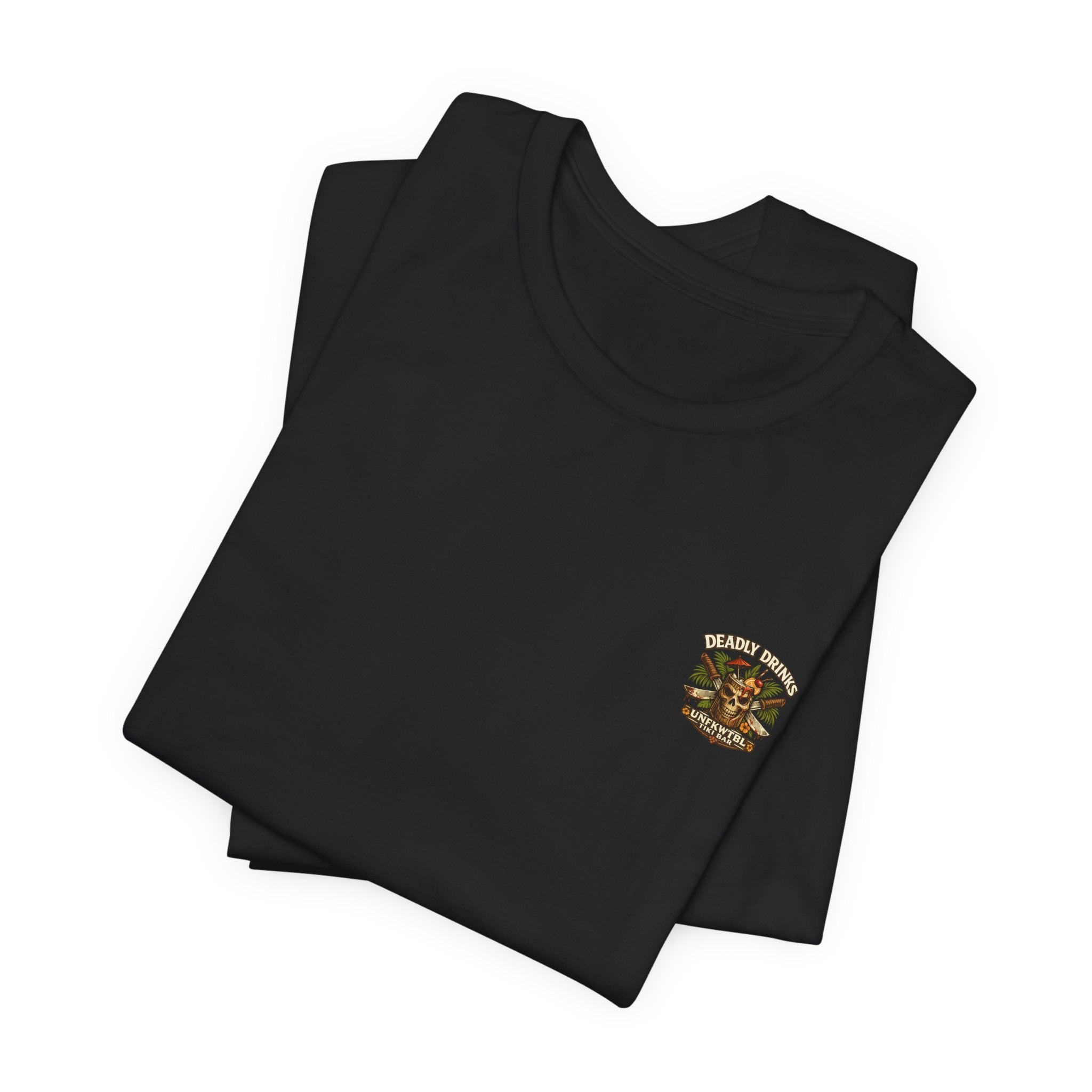 Annabelle Tropical Doll Graphic Tee - Retro Cocktail Girl T-Shirt