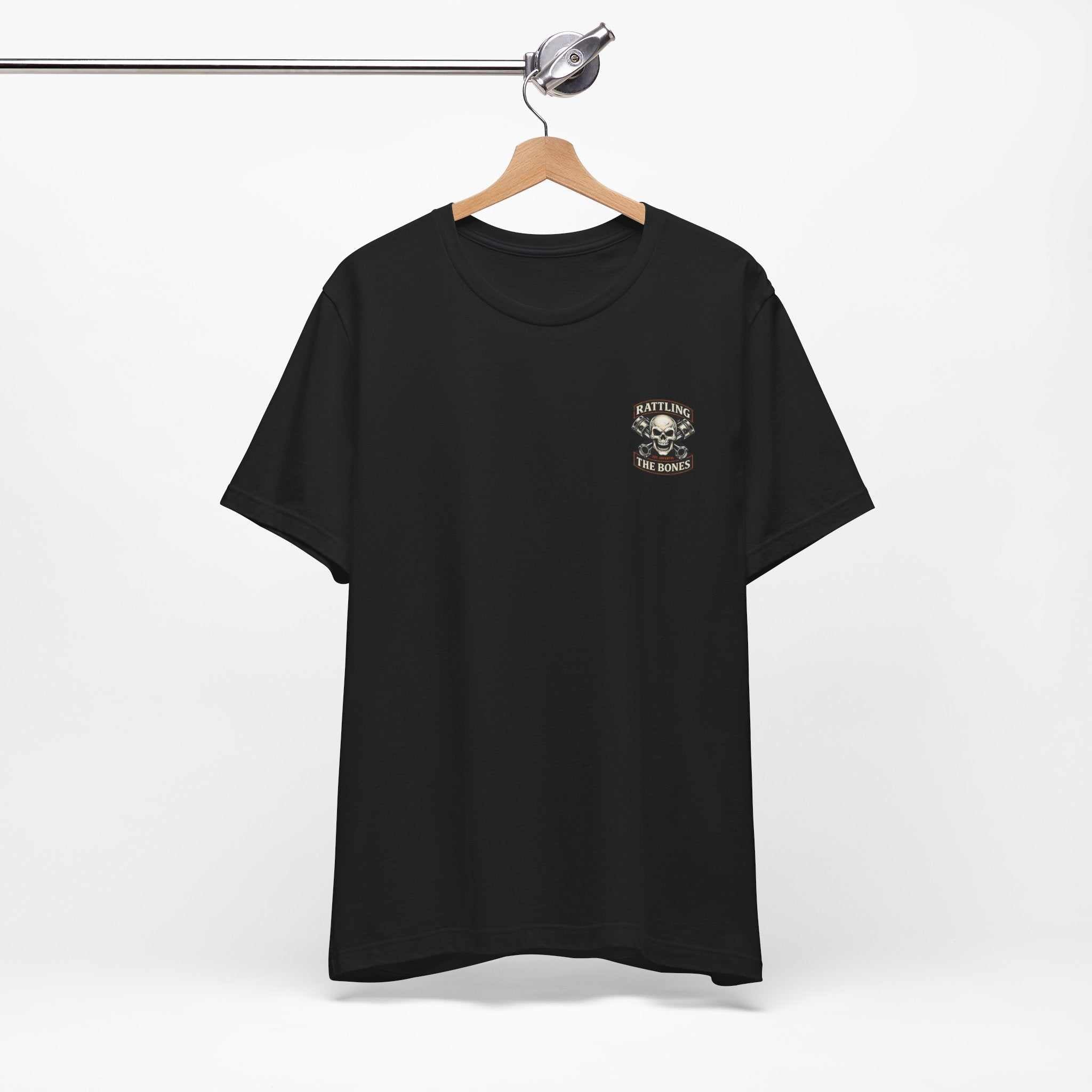 Motorcycle Skull Tee — "Loud Enough to Wake the Dead" Biker T-Shirt