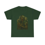 Dark green unisex tee featuring a zombie football player graphic design.