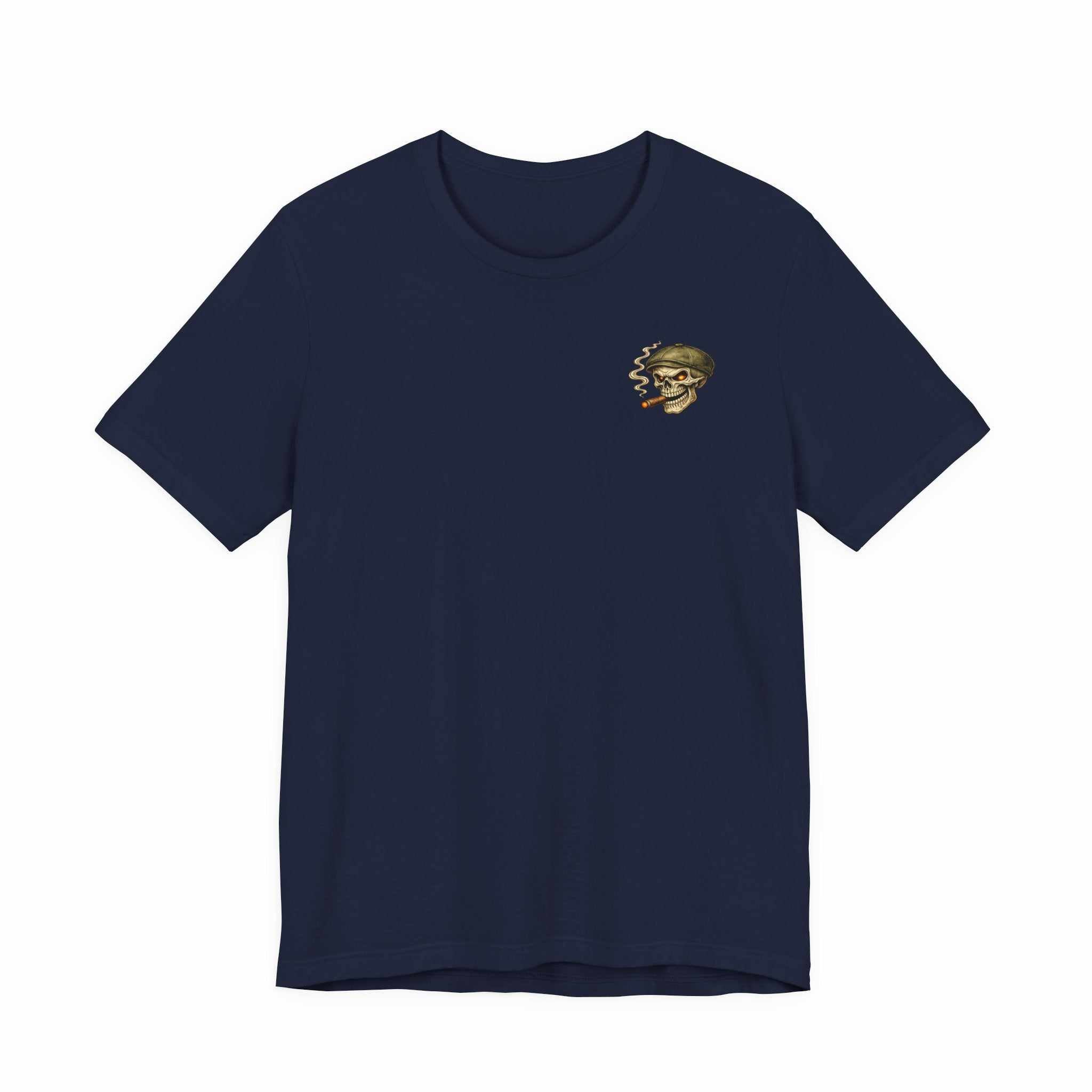 Still Standing Skull Tee — Vintage Military Skull Smoking Cigar T-Shirt