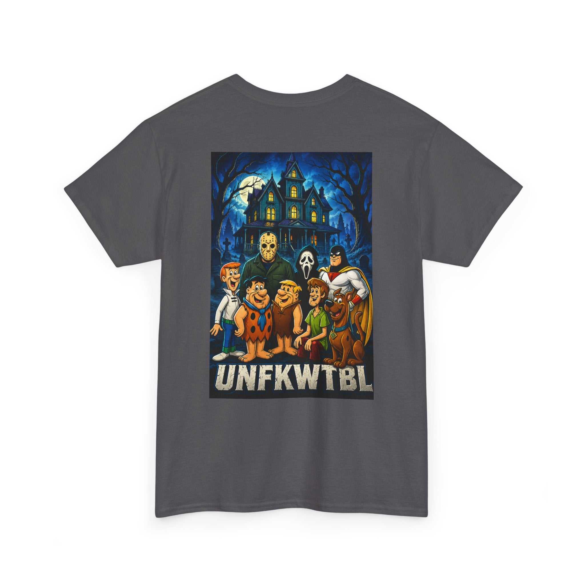 Scooby-Style Haunted Crew T-Shirt — Retro Mystery Mansion Graphic