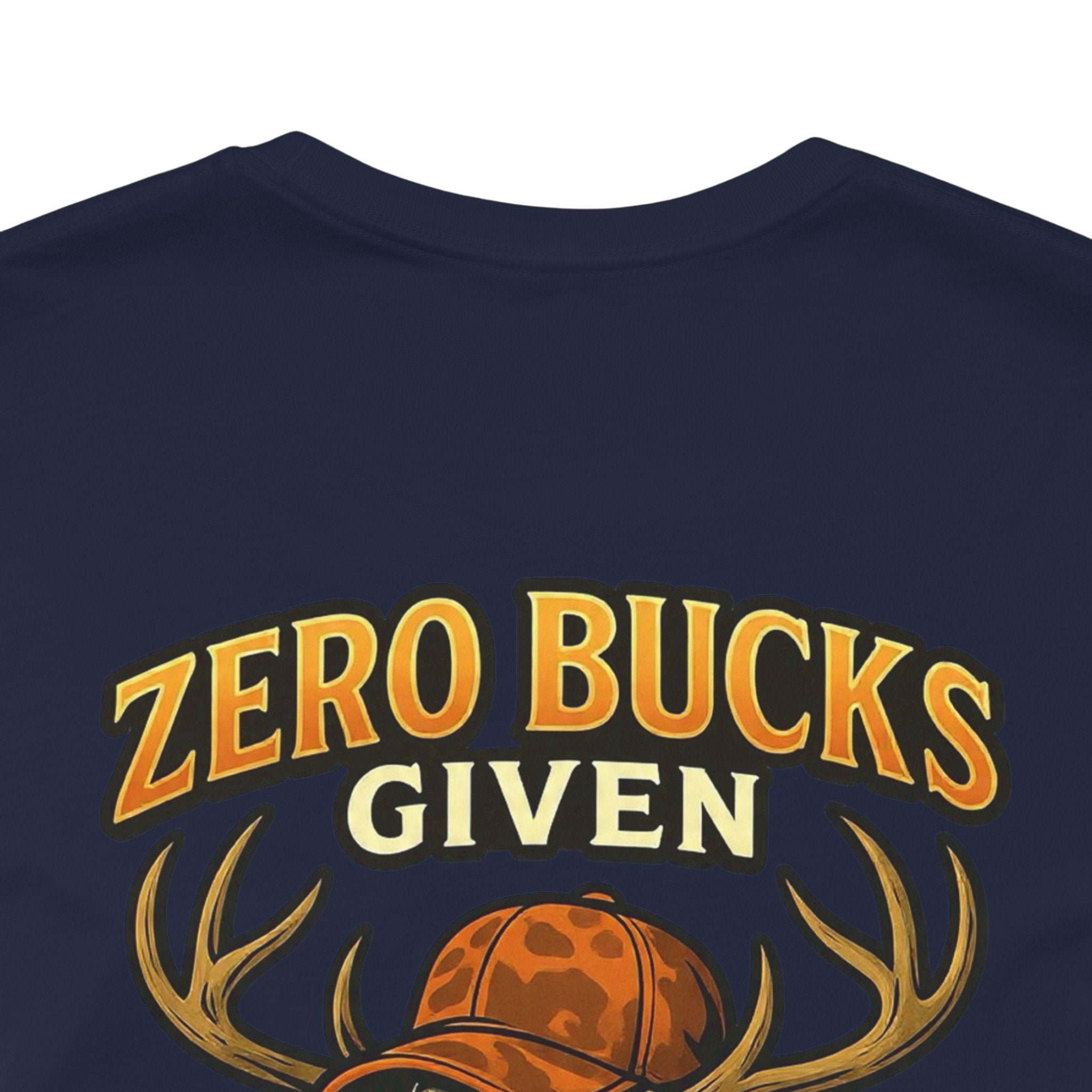 Zero Bucks Given Skull Deer Graphic Tee