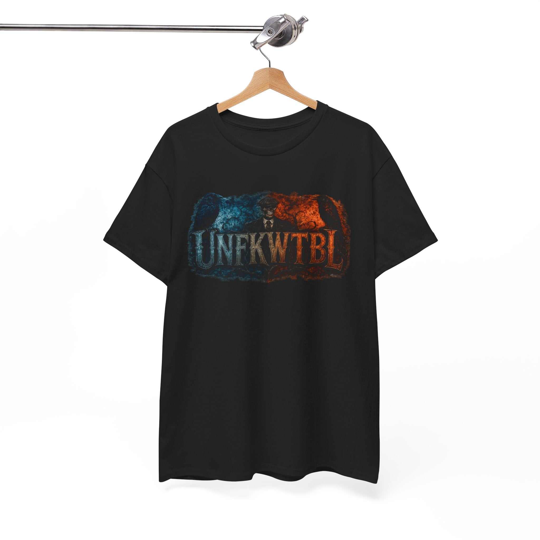 Dark Cosmic Slenderman Tee – 'UNFKWTBL' Horror Graphic Shirt