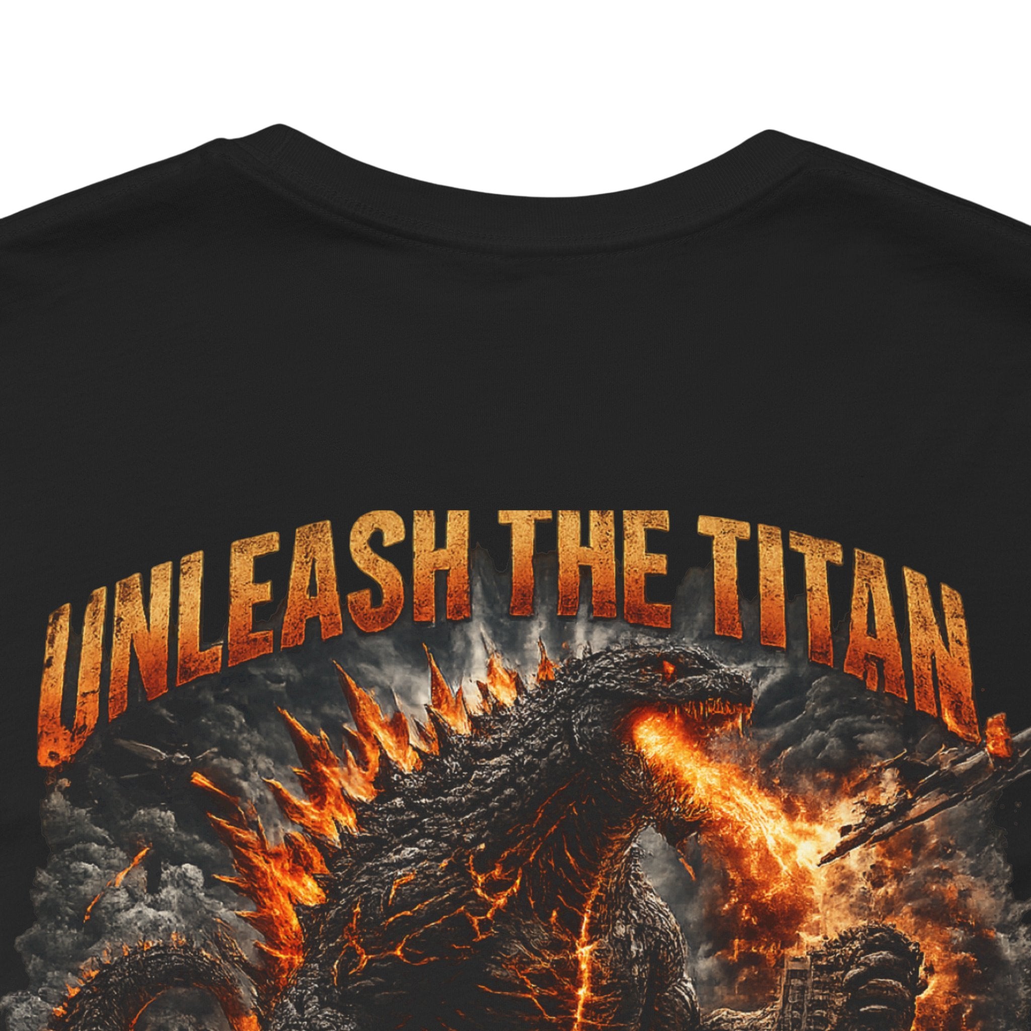 Titan Unleashed Graphic Tee — 'Unleash the Titan' Fire Kraken T‑Shirt