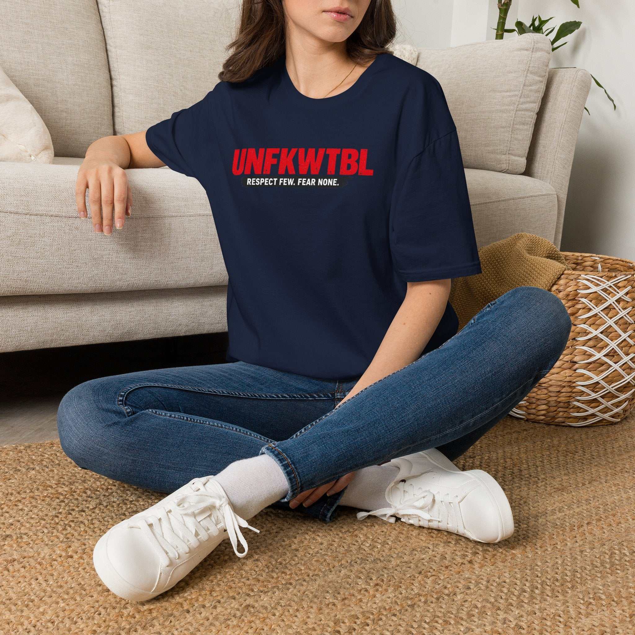 T‑Shirt — UNFKWTBL “Respect Few. Fear None.” Bold Graphic Tee