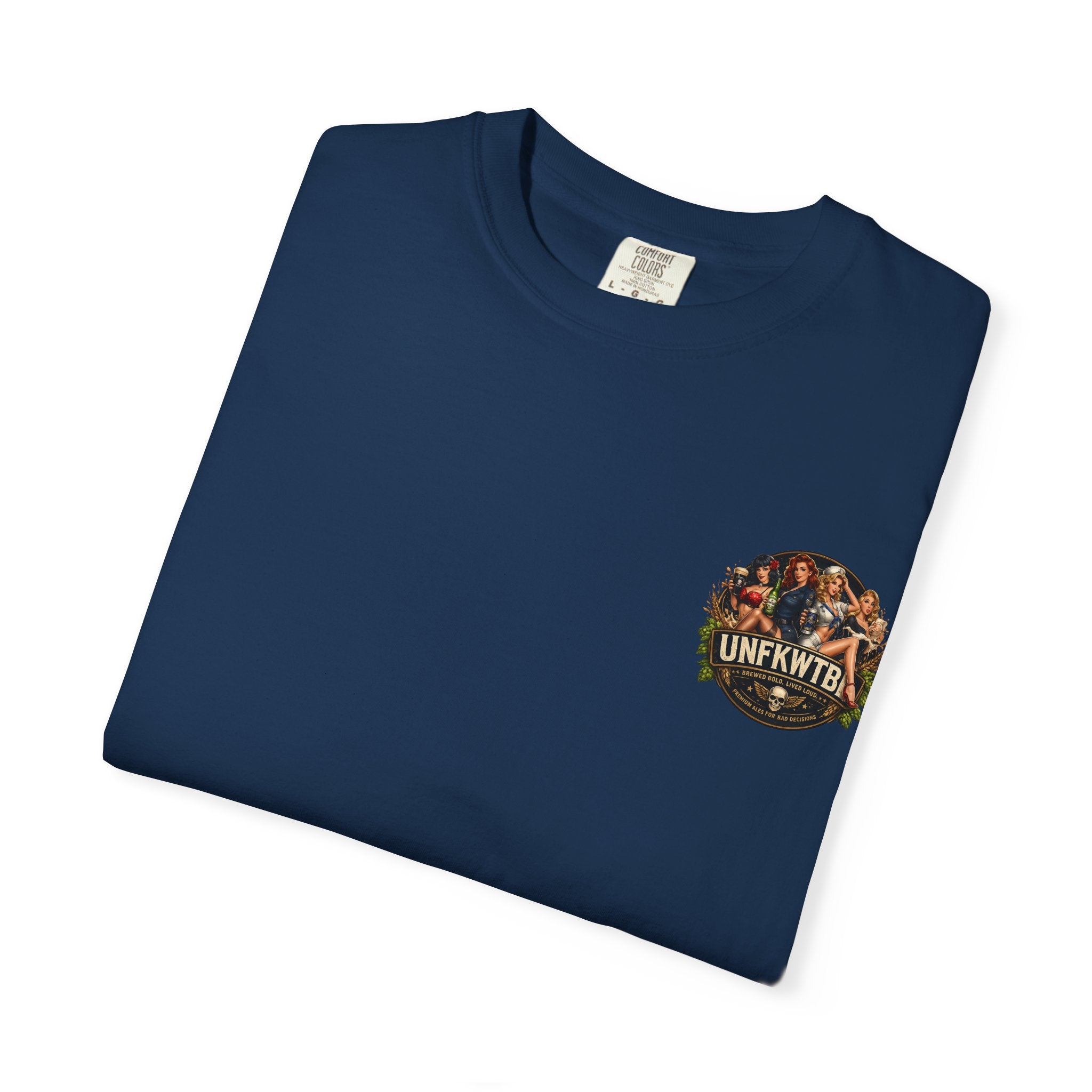 Beer Pinup T-Shirt – "Good Ale, Bad Choices" Retro Graphic Tee