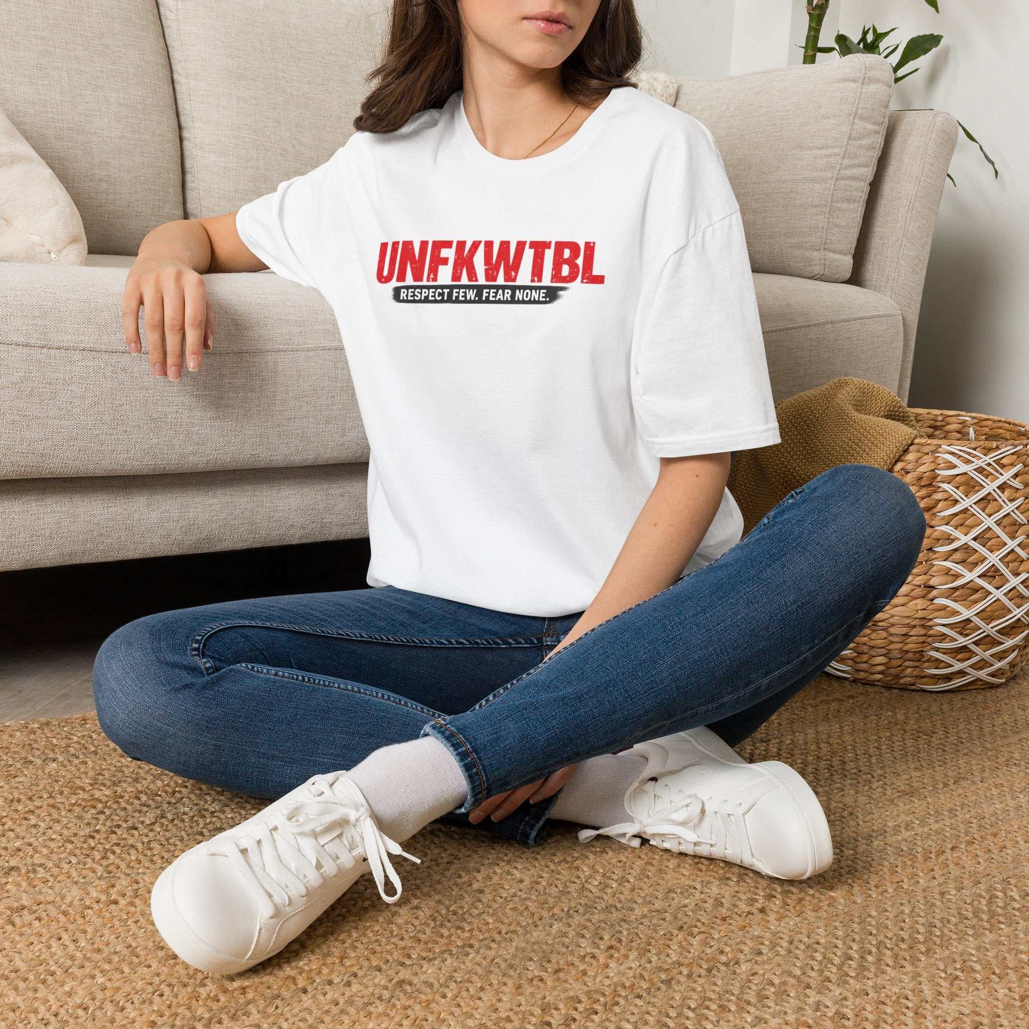 T‑Shirt — UNFKWTBL “Respect Few. Fear None.” Bold Graphic Tee