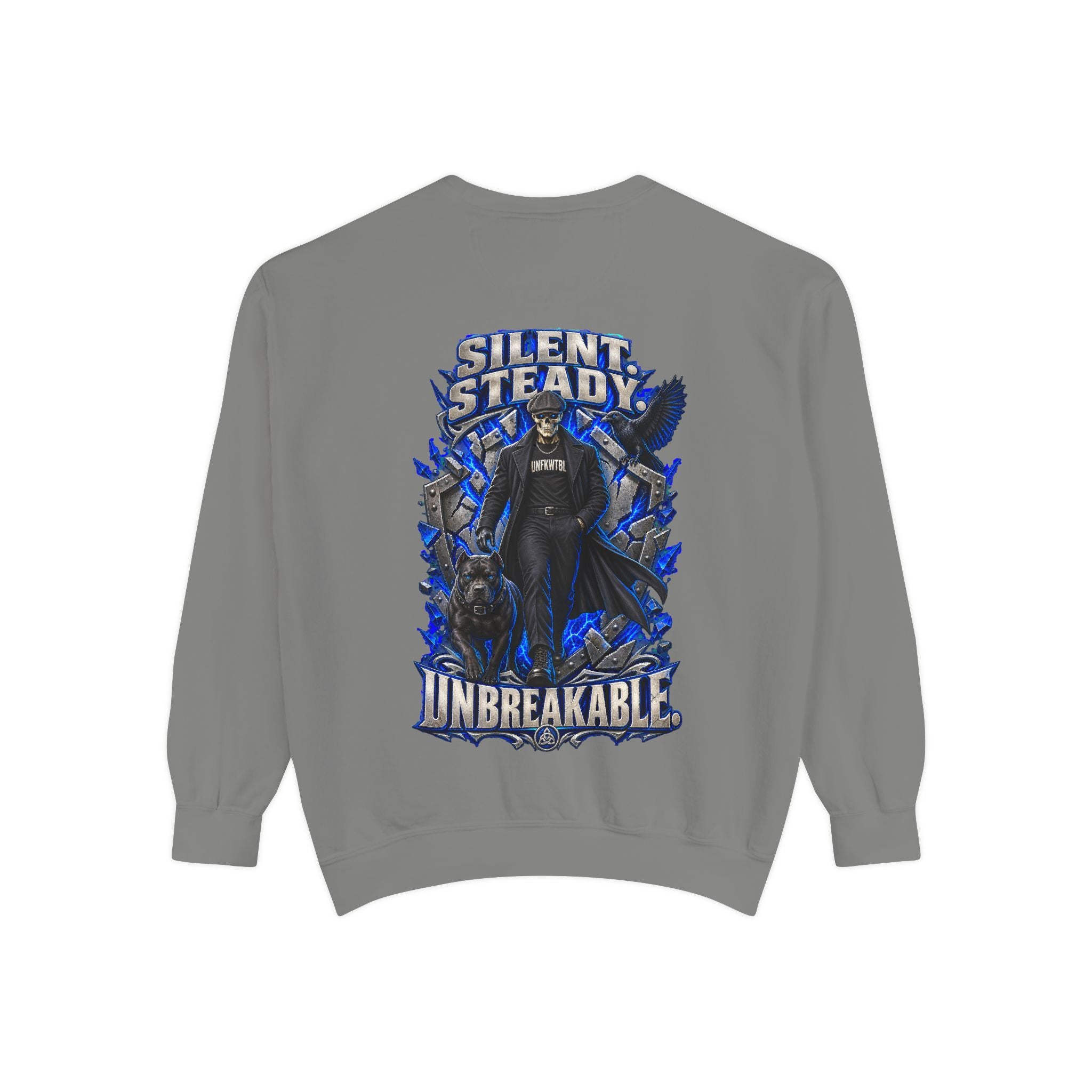Silent. Steady. Unbreakable. Crewneck