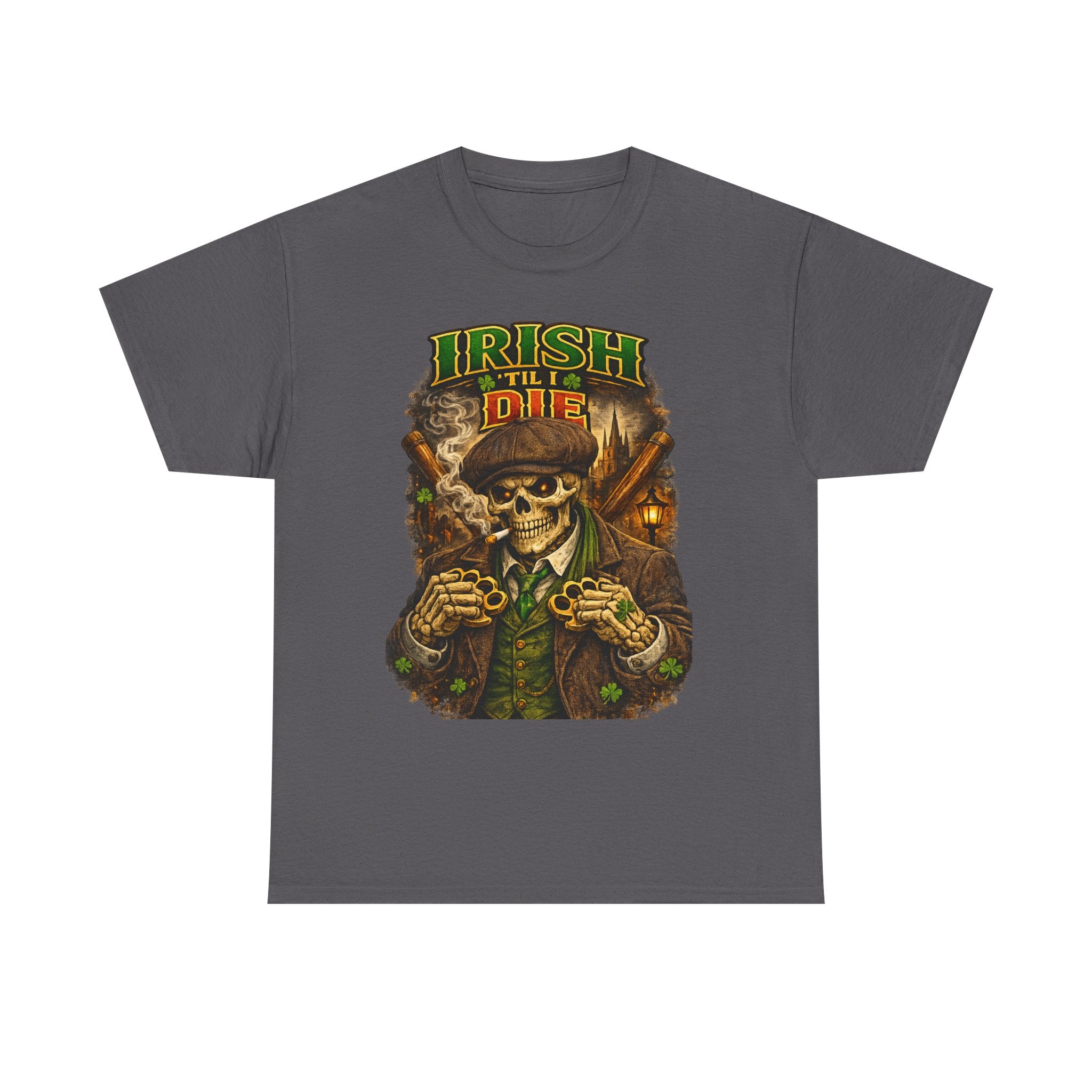 Irish 'Til I Die Skull T-Shirt — St. Patrick's Day Celtic Skeleton Tee