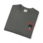 Batman Holographic Ghostface themed unisex black T-shirt with skull and bat design on chest