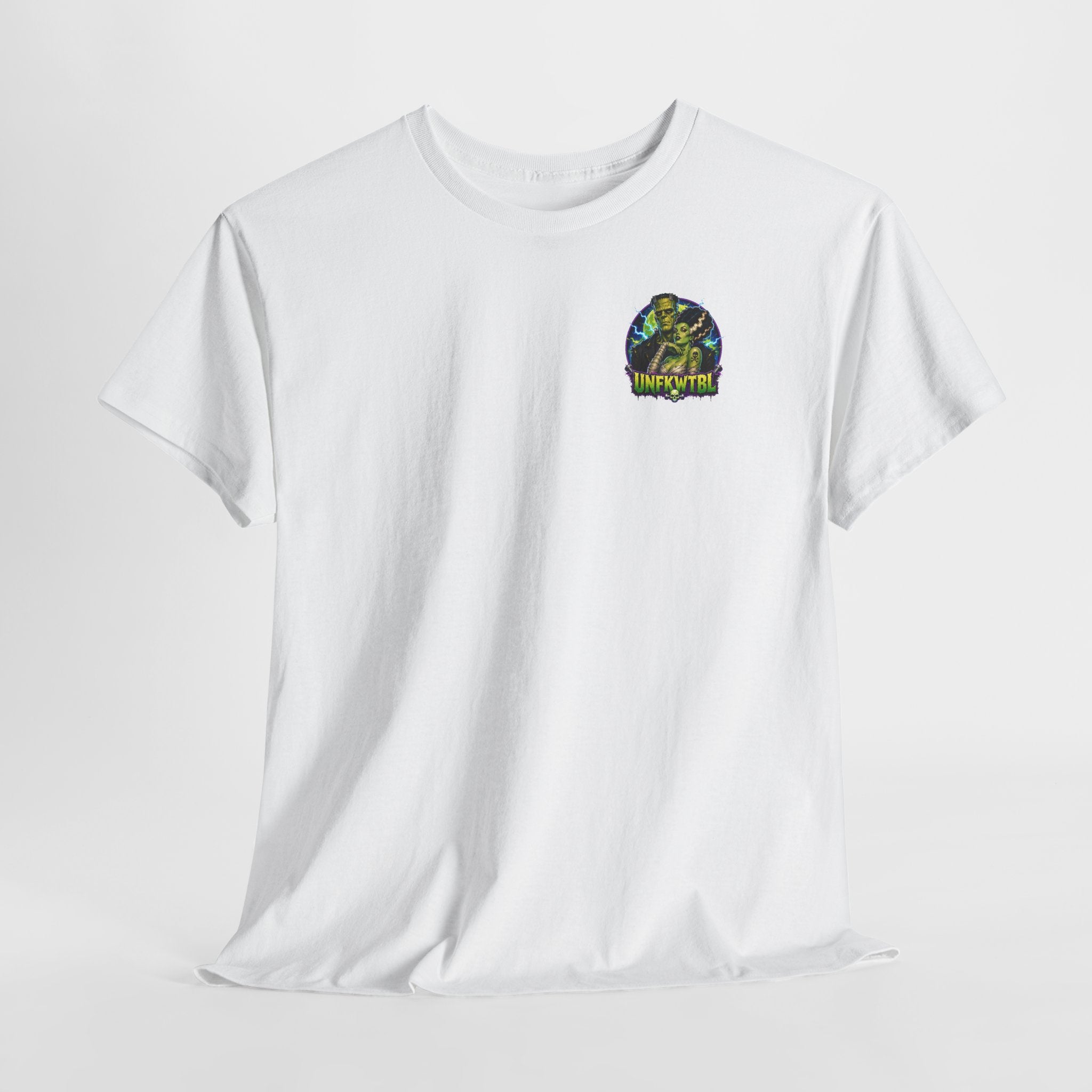 Frankenstein Graphic Tee — "UNFKWTBL" Retro Horror Poster T-Shirt