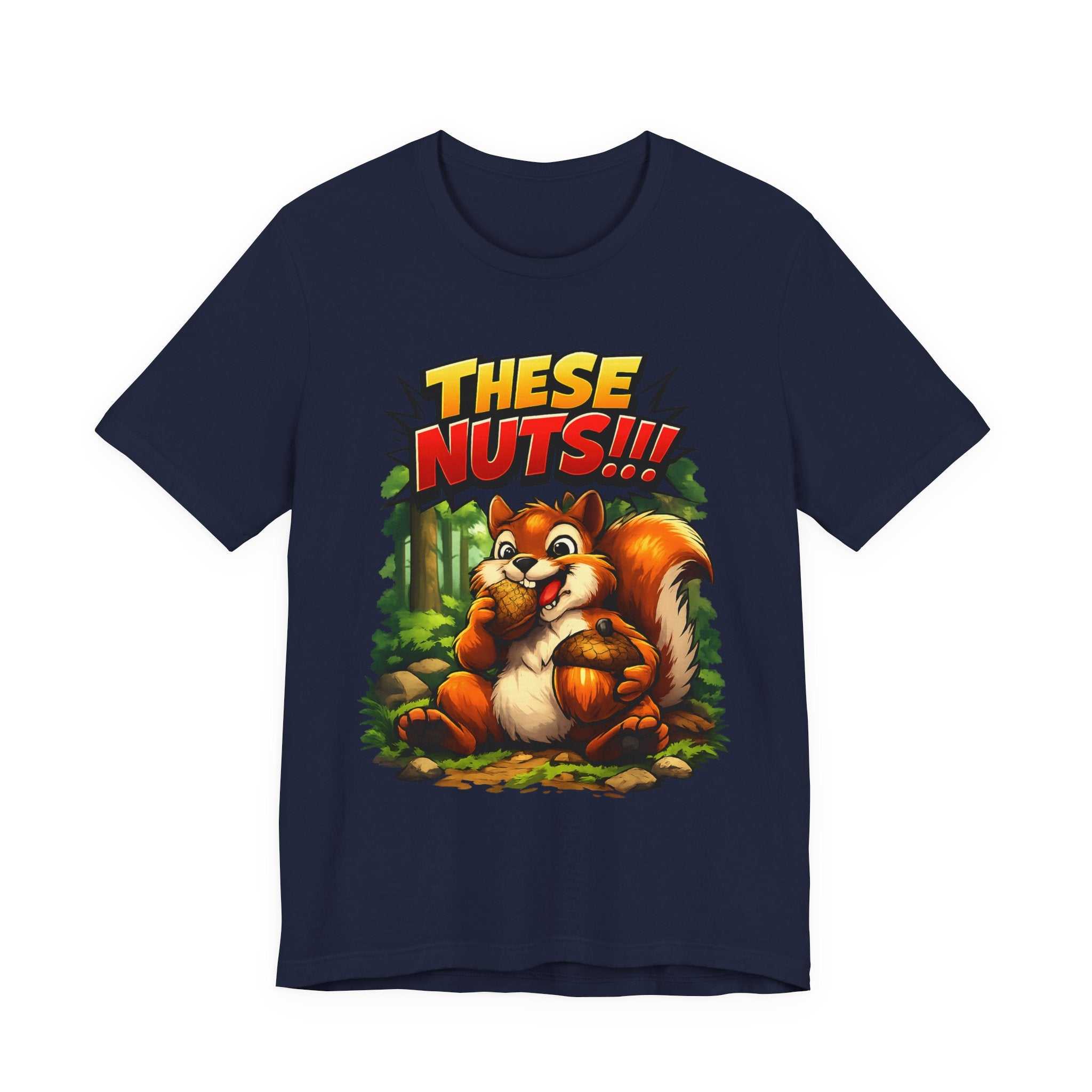 Graphic T-Shirt - Playful Squirrel Woodland Design for Casual Wear