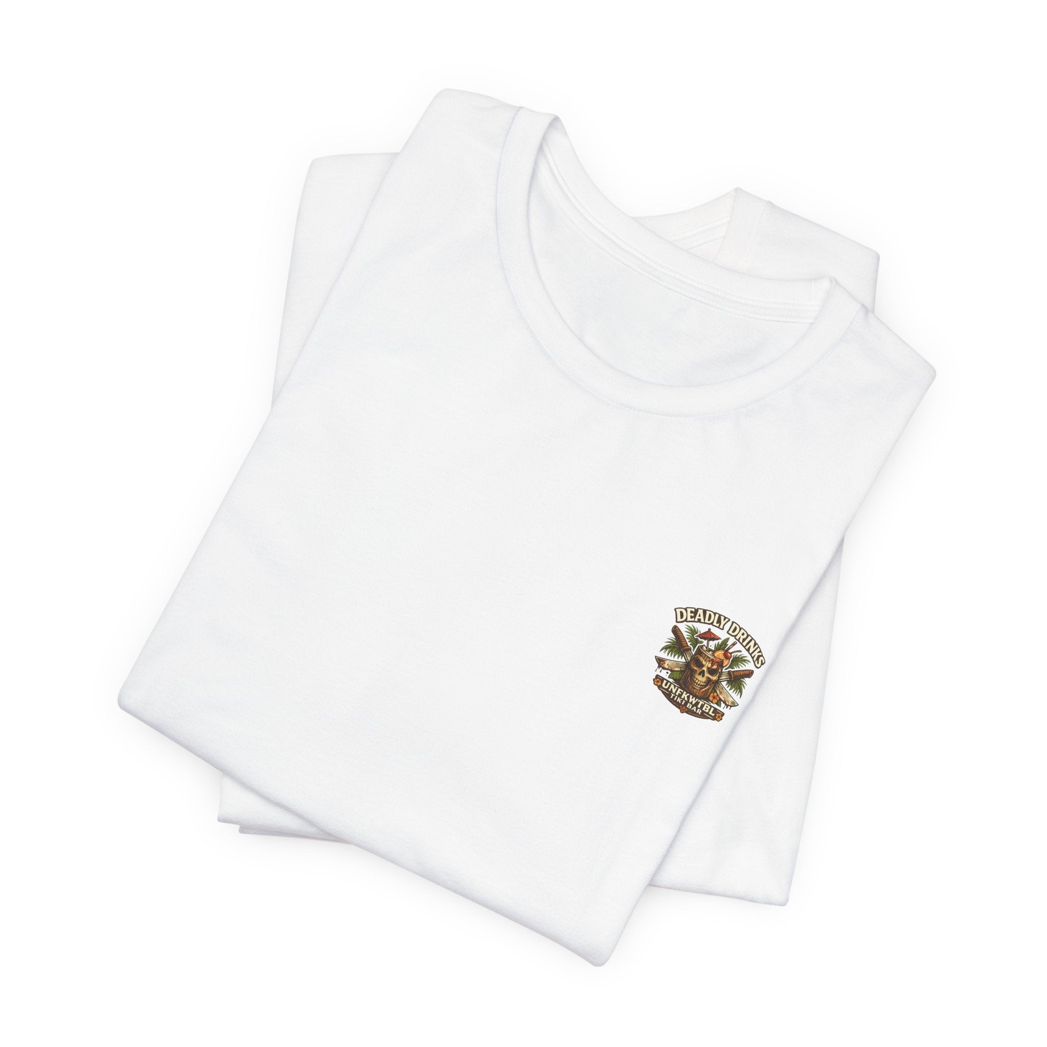 Annabelle Tropical Doll Graphic Tee - Retro Cocktail Girl T-Shirt