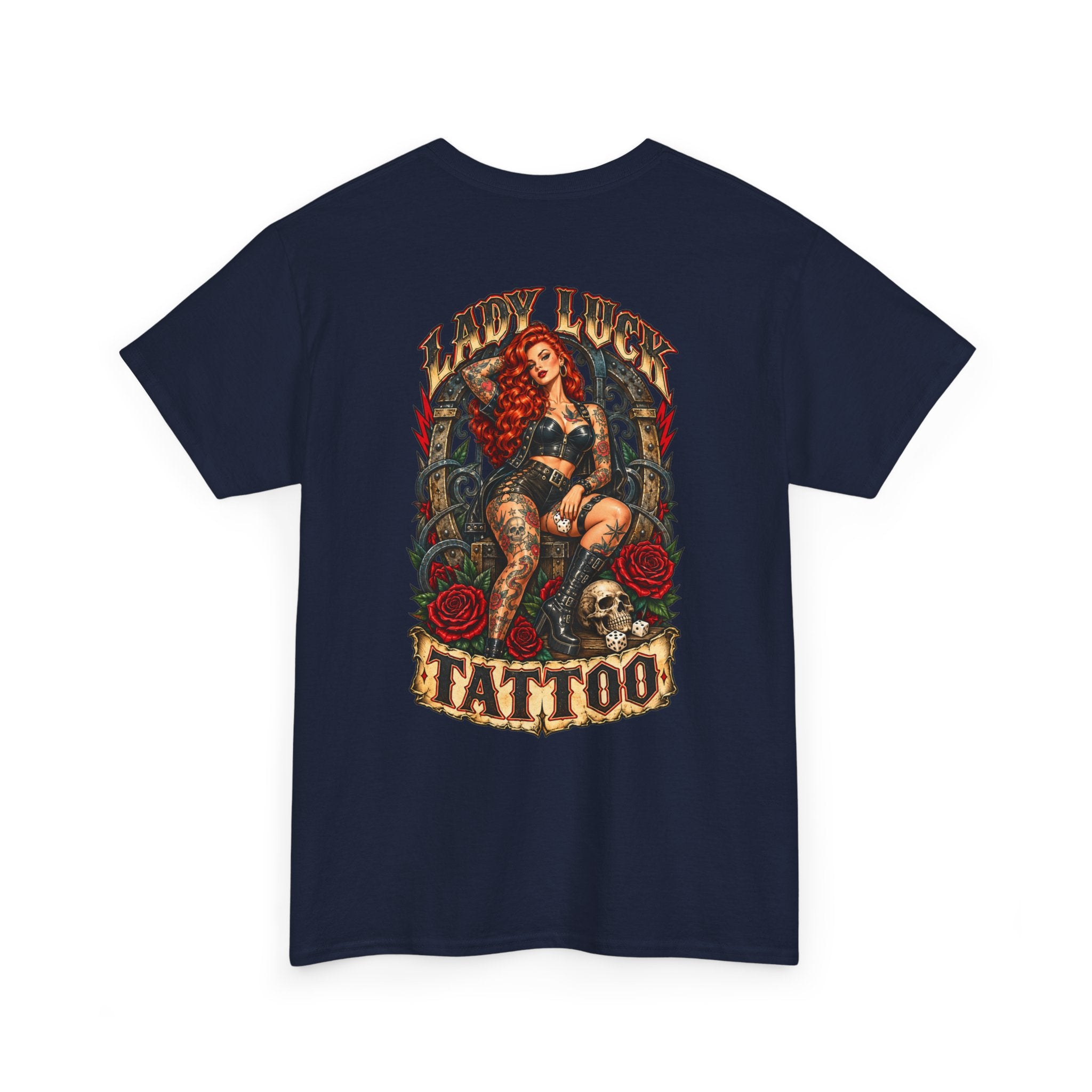 Lady Luck Tattoo Rebel Pinup Men’s Tee