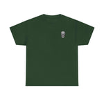 Green T-Shirt FDNY Eternal Tribute Tee with skull graphic, 100% cotton, unisex heavy cotton fit