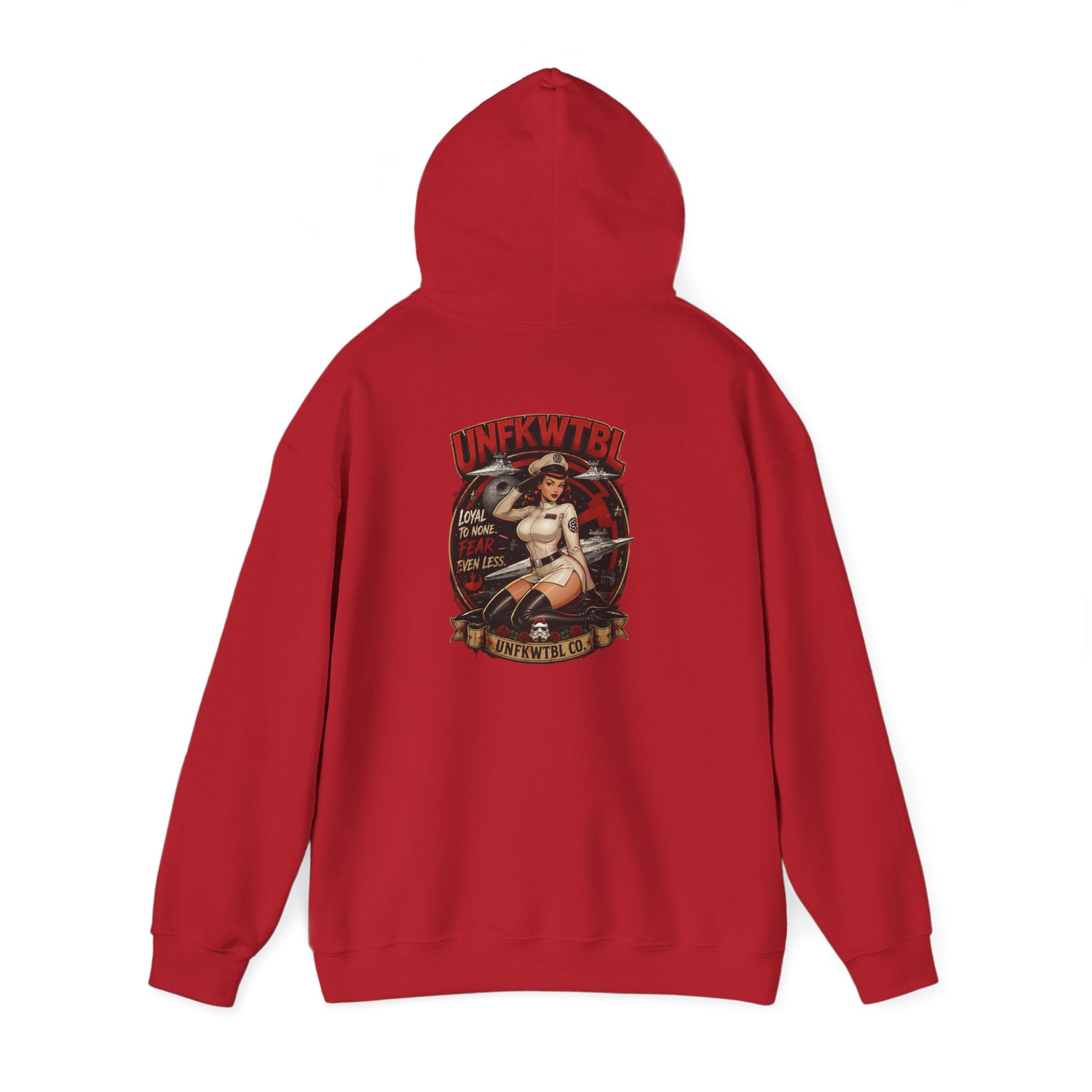 Pinup Nurse Graphic Hoodie – Vintage Tattoo Style Medical Crewneck