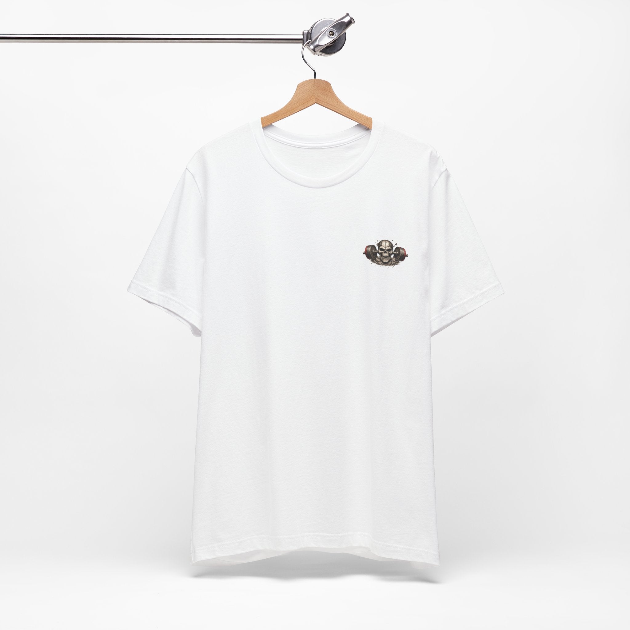 Weightlifting Tee — Vintage Bench Press Skull Design (UNFKWTBL)