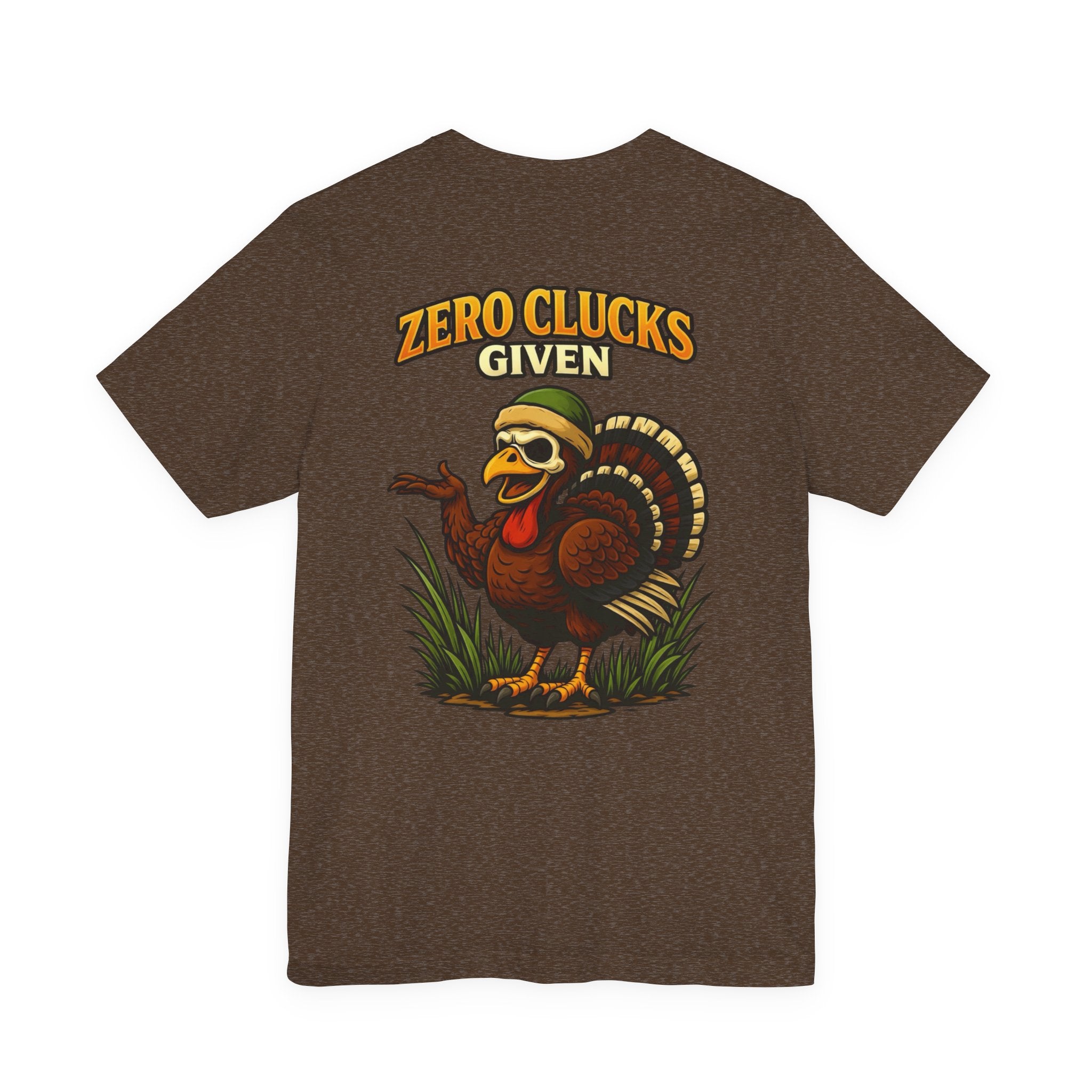 Turkey 'Zero Clucks Given' Graphic Tee – Funny Thanksgiving Shirt