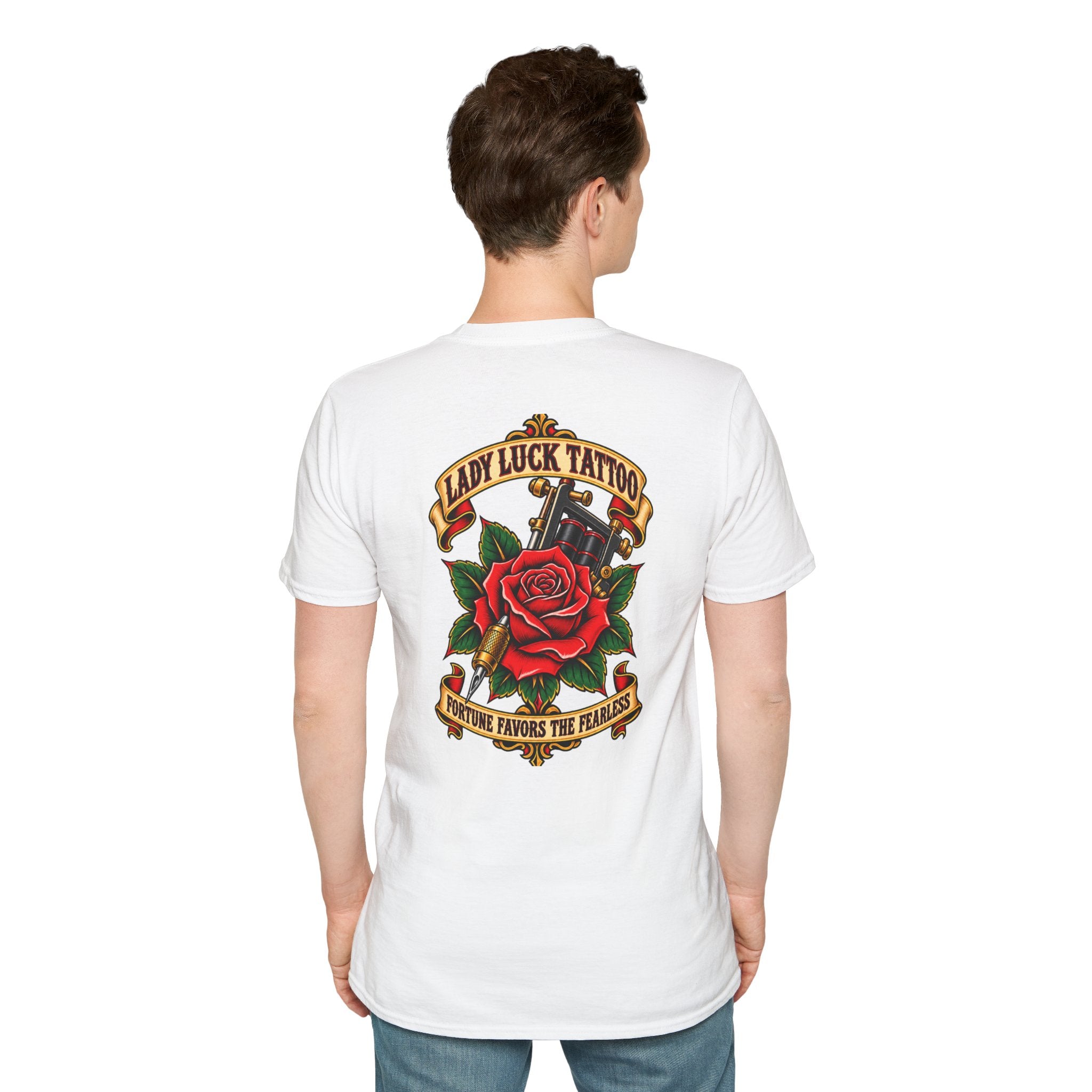 Lady Luck Tattoo Fortune Favors the Fearless Tee