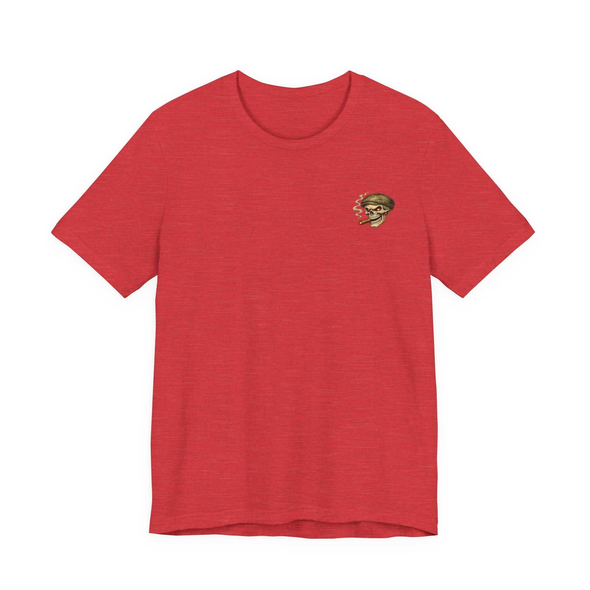 Slow Burn Survivor T-Shirt — Vintage Skull Motorcycle Flame Tee