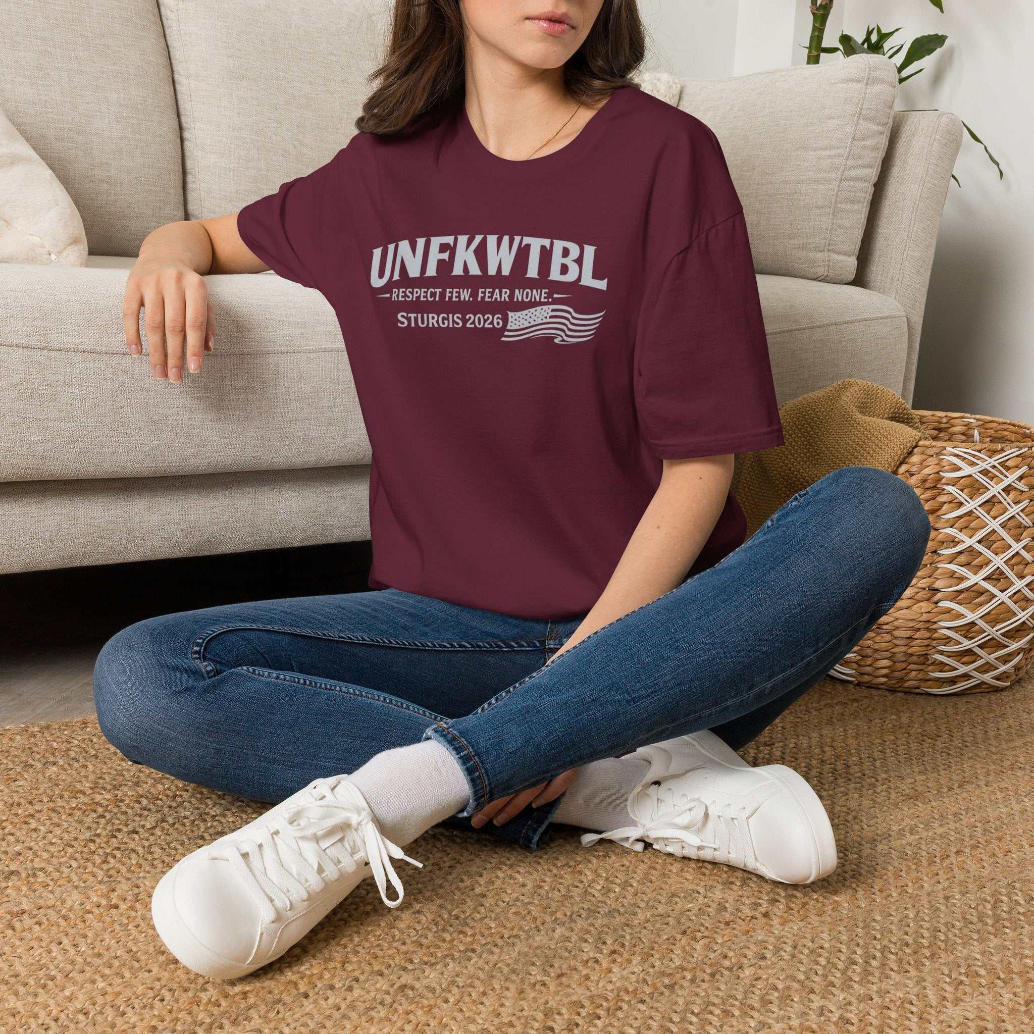 UNFKWTBL Sturgis 2026 T-Shirt — "Respect Few. Fear None." Biker Tee